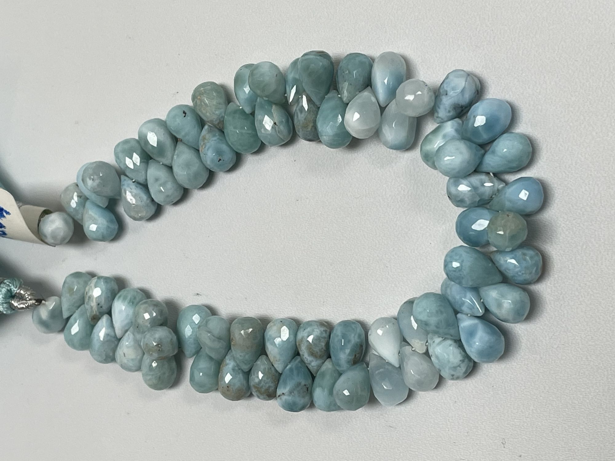 Larimar Drop Faceted
