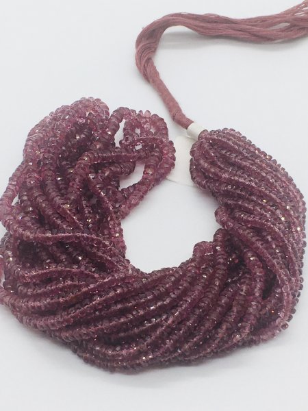 Malaia Garnet Rondelle Faceted