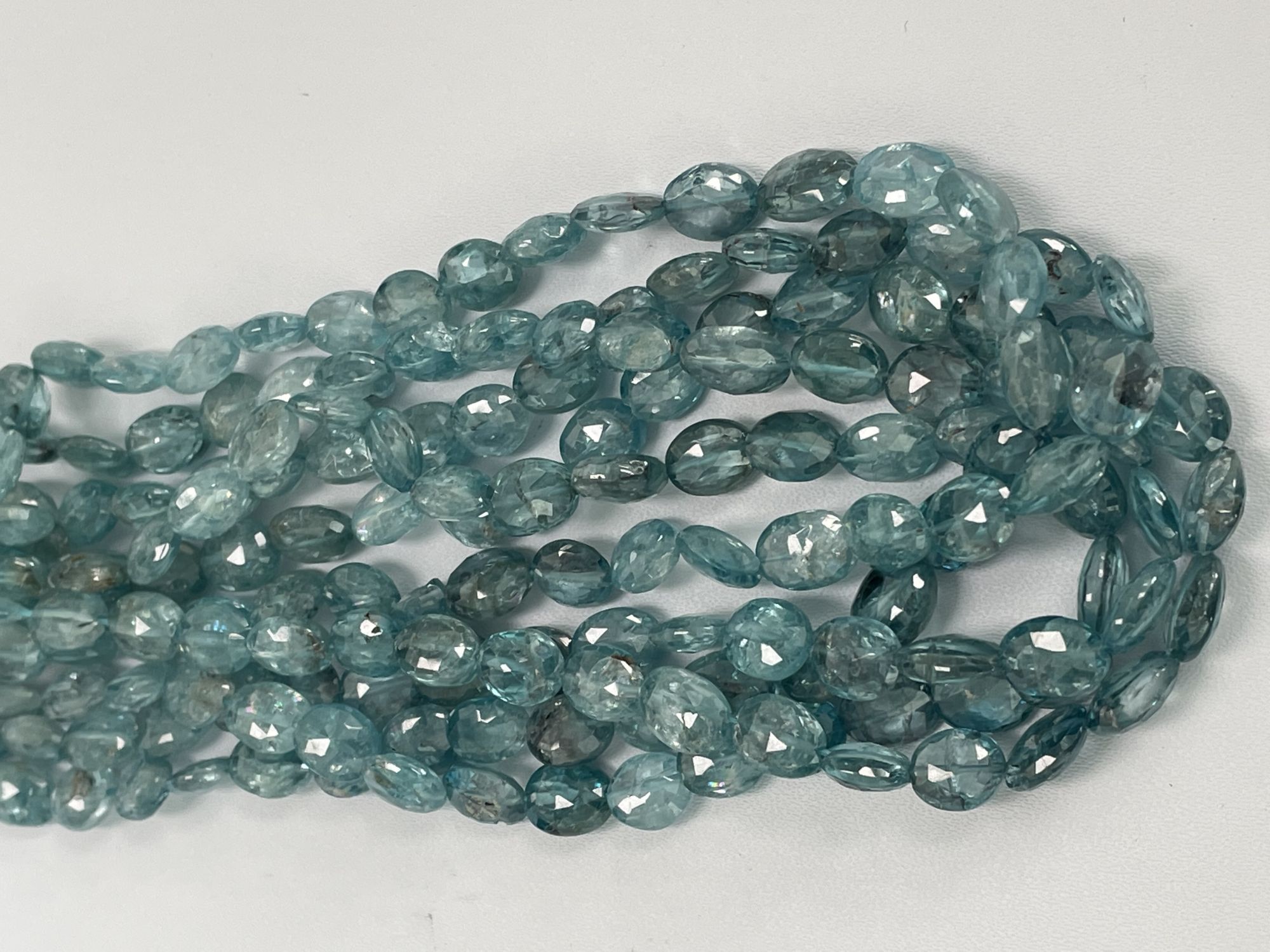 Blue Zircon Oval Faceted