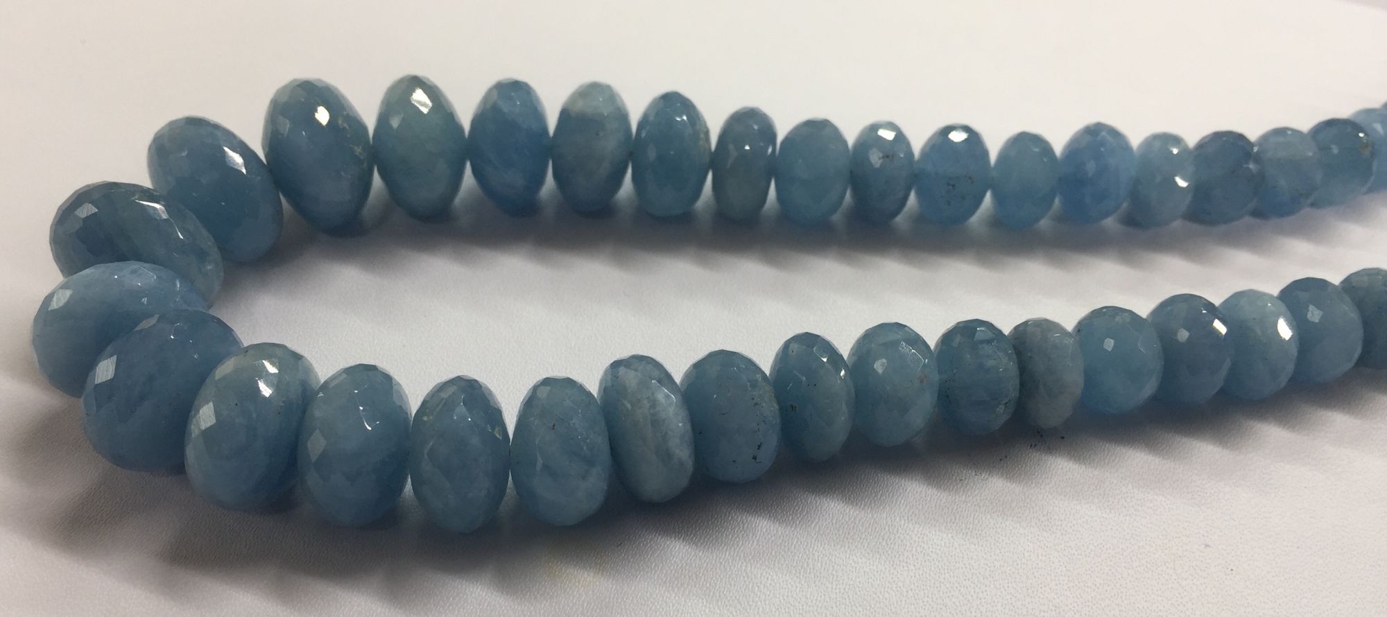 Aquamarine Rondelle Faceted