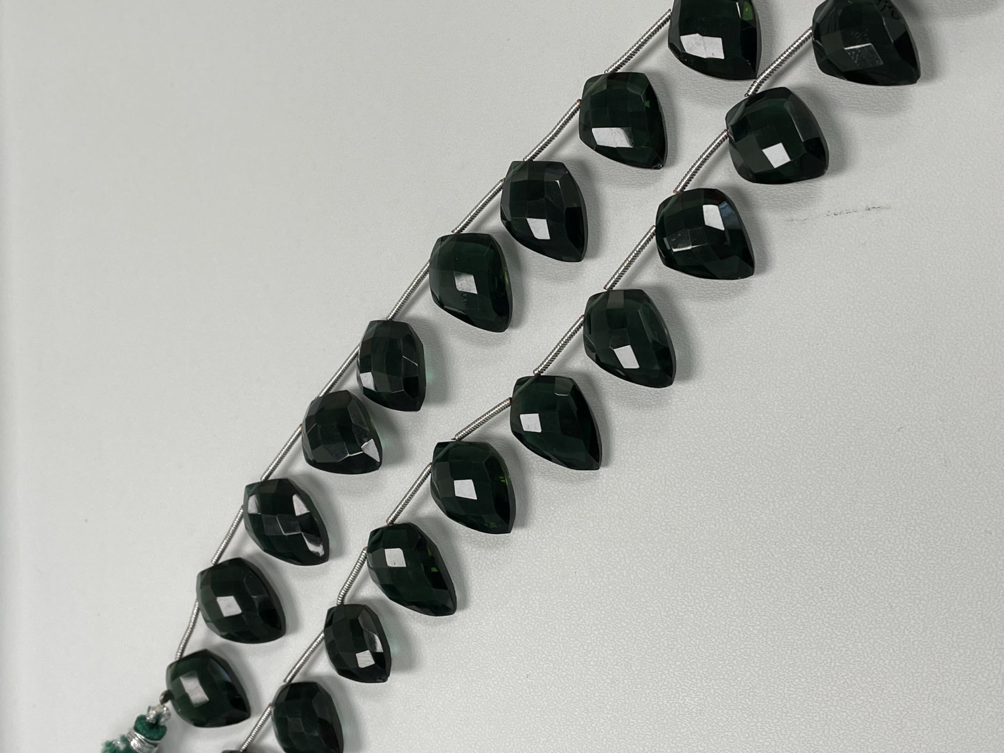 Green Hydro Quartz Arrowhead Faceted