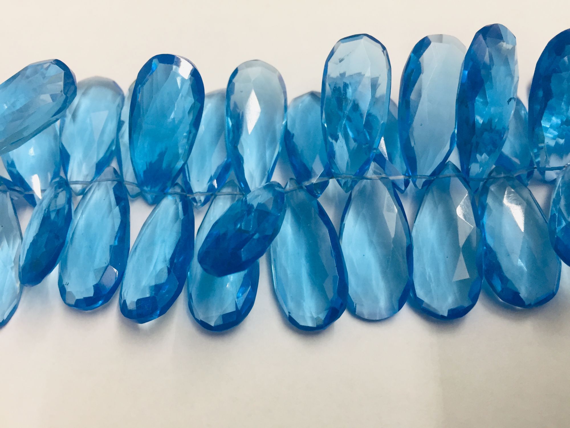 Hydro Quartz Pears Faceted