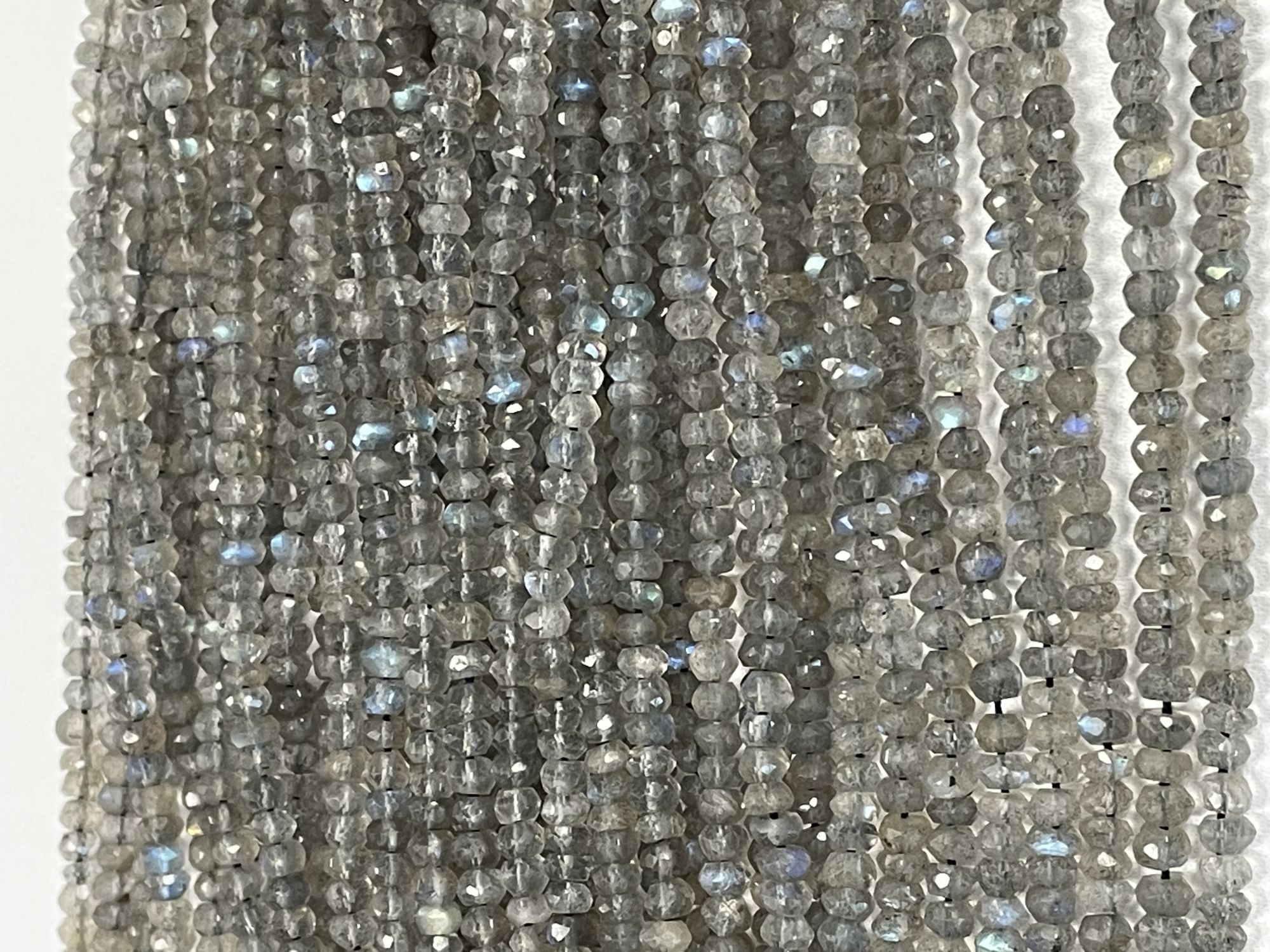 Labradorite Rondelle Faceted