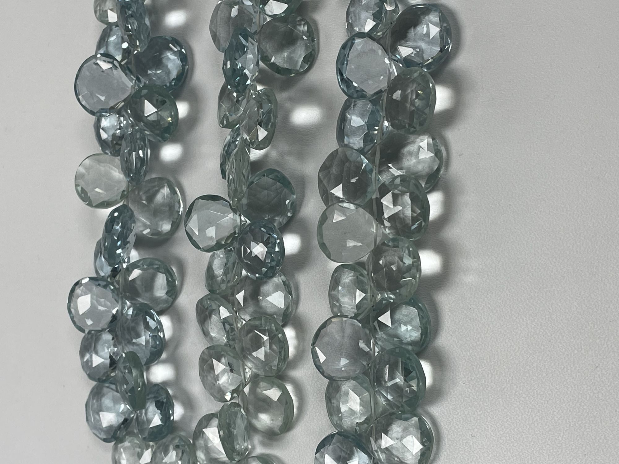 Aquamarine Hydro Quartz Heart Faceted