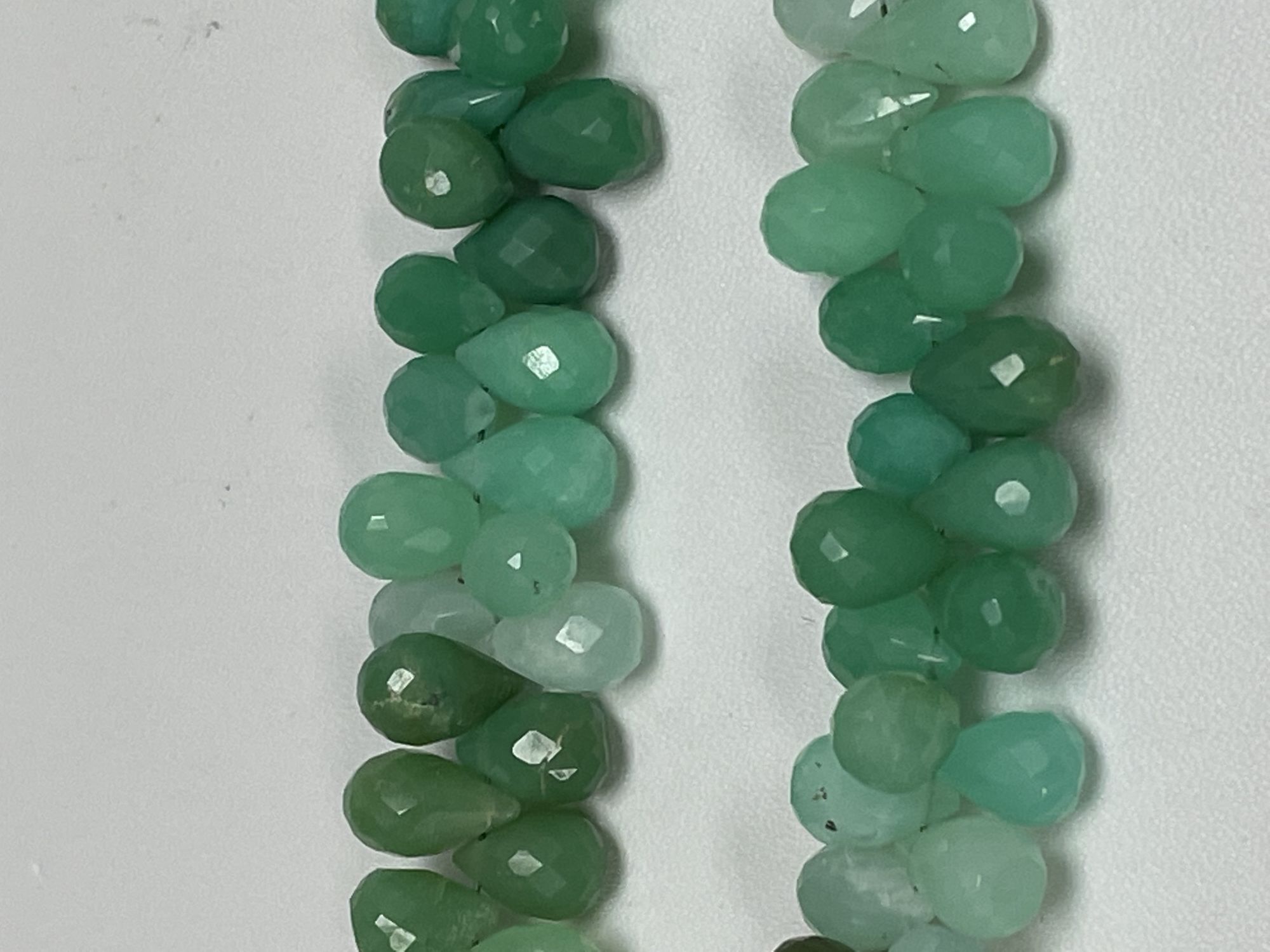 Chrysoprase Drop Faceted