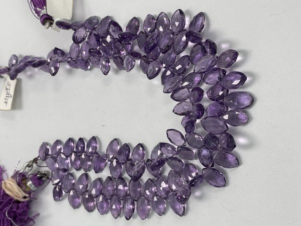 Purple Amethyst Marquise Faceted