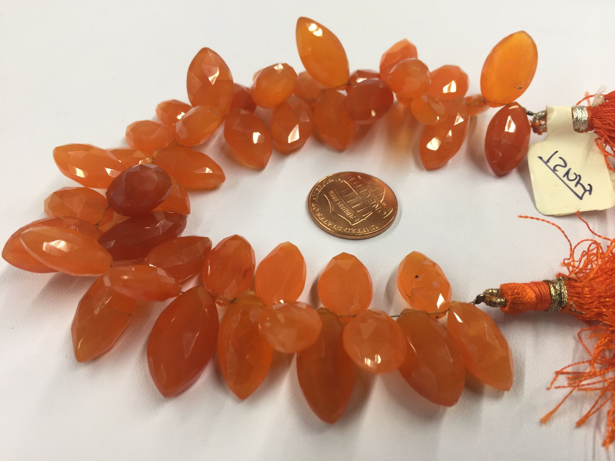 Carnelian Marquise  Faceted