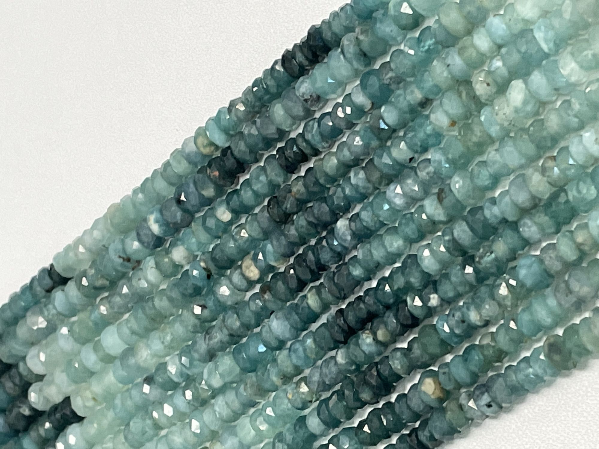 Grandidierite Rondelle Faceted