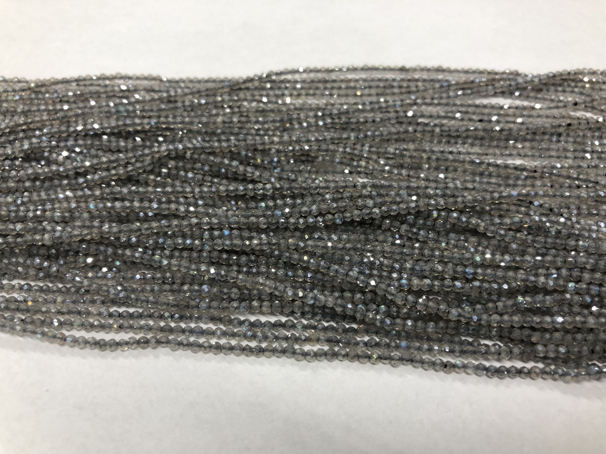 Mystic Labradorite Rondelles Faceted