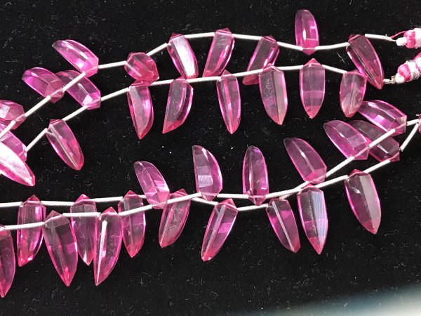 Rubilite Hydro Quartz Okra Faceted