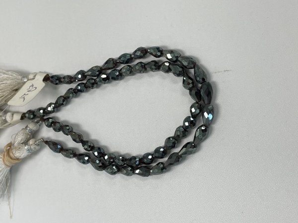 Mystic Red Garnet Drop Faceted