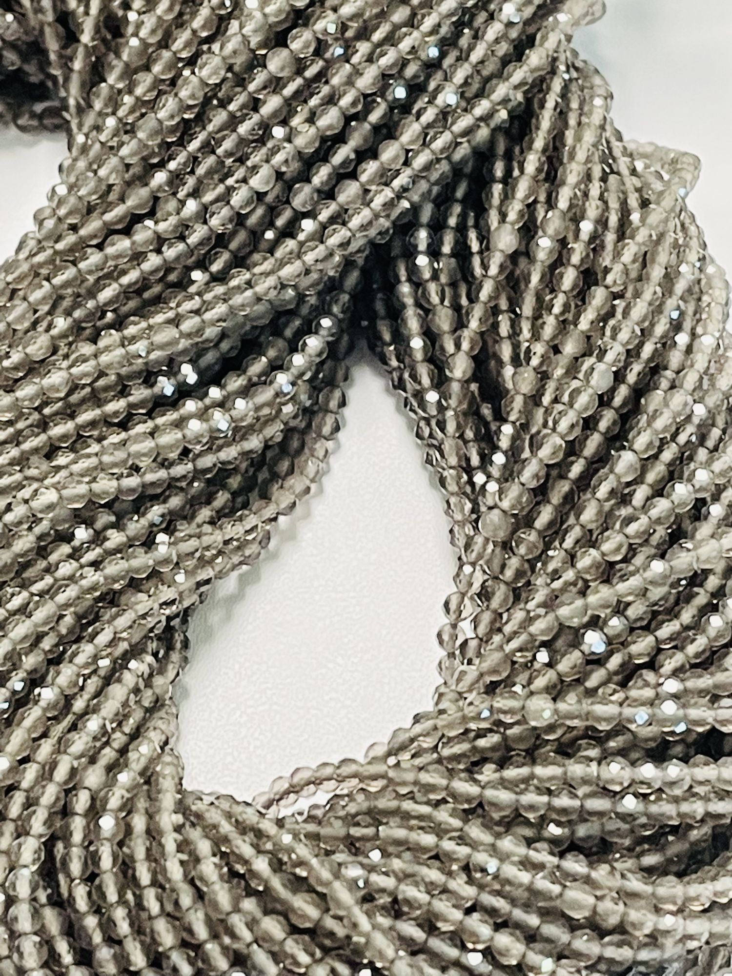 Smoky Quartz Rondelle Faceted