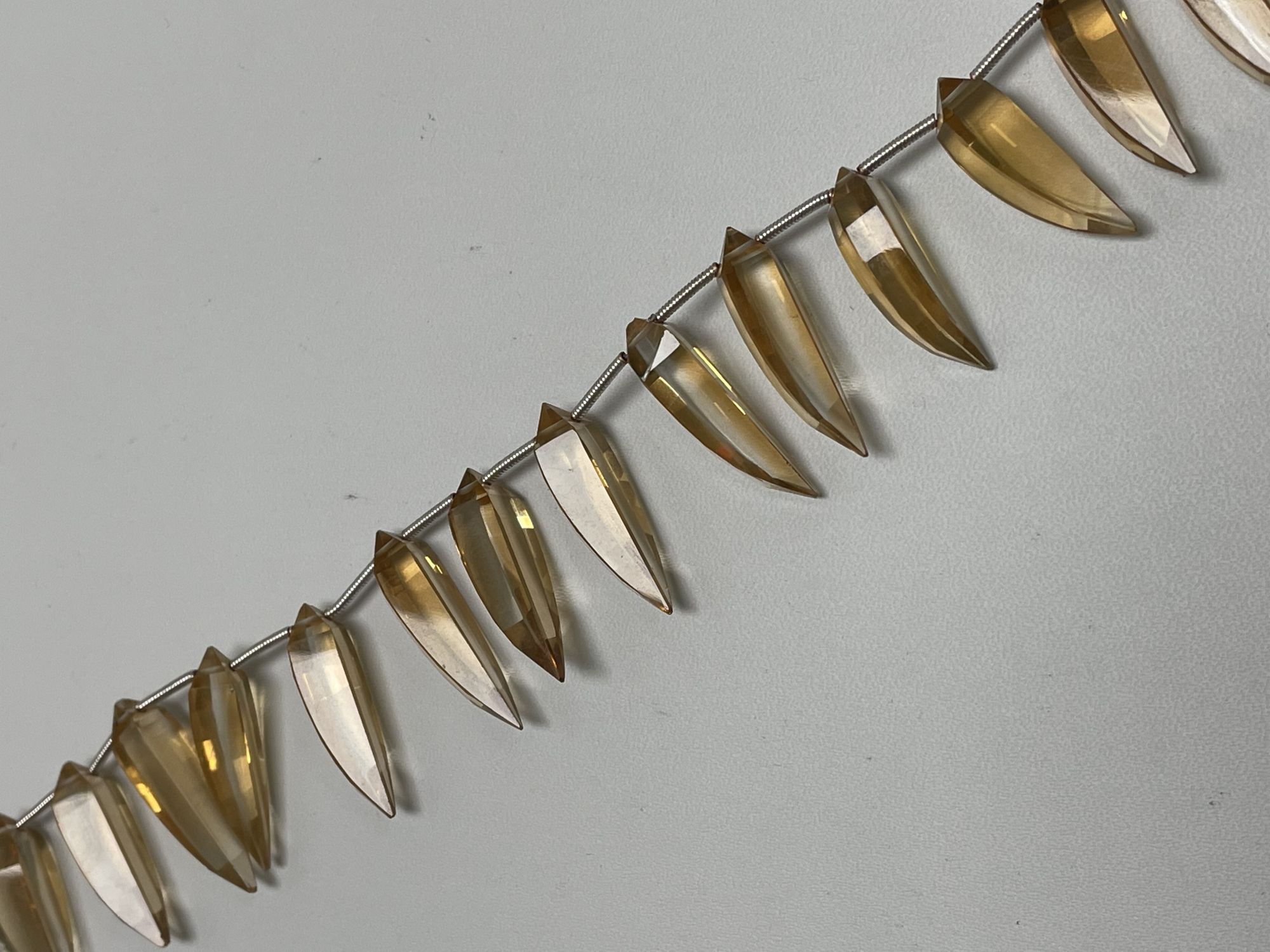 Bi Color Hydro Quartz Okra Faceted