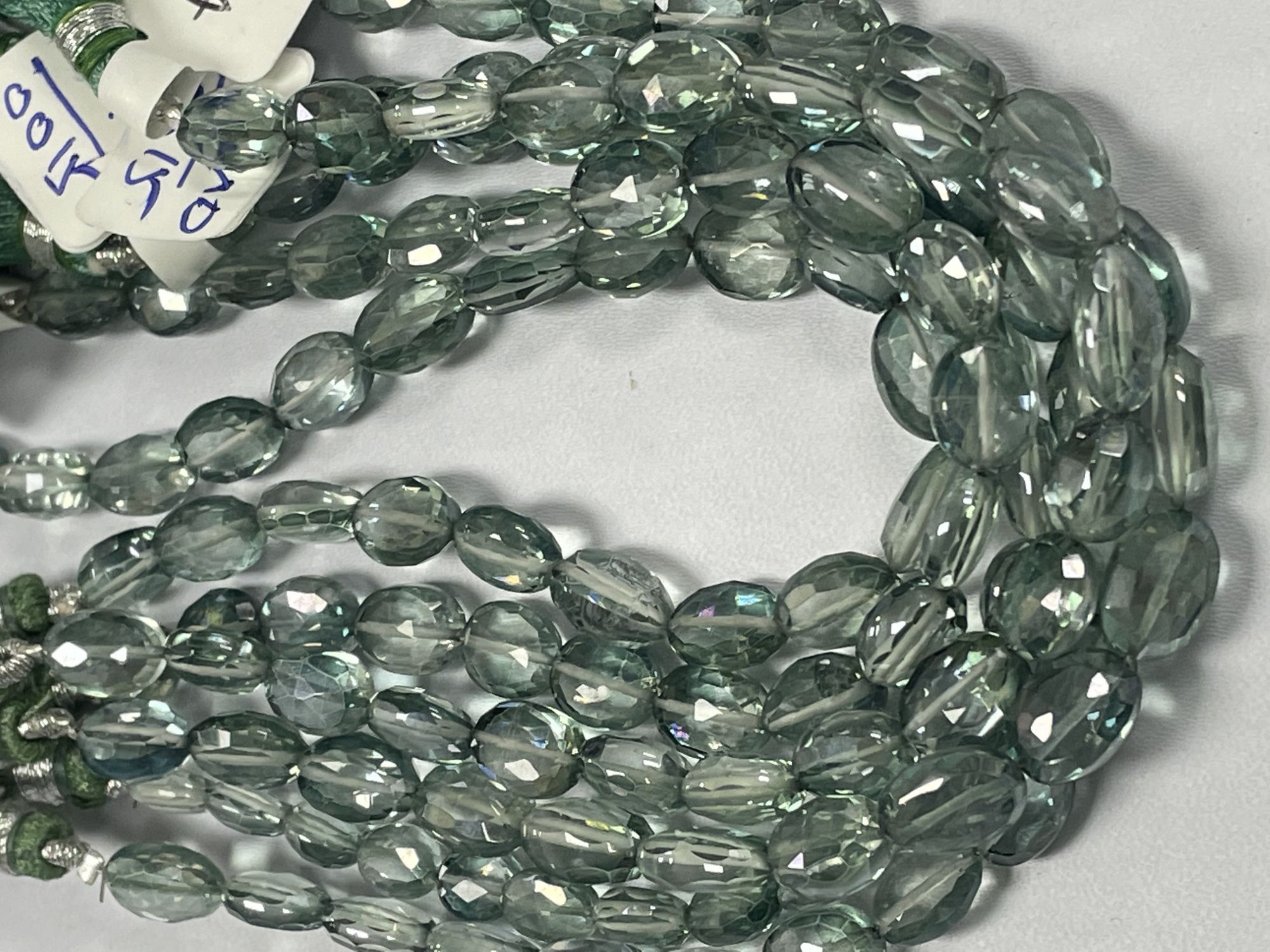 Green Mystic Quartz Oval Faceted