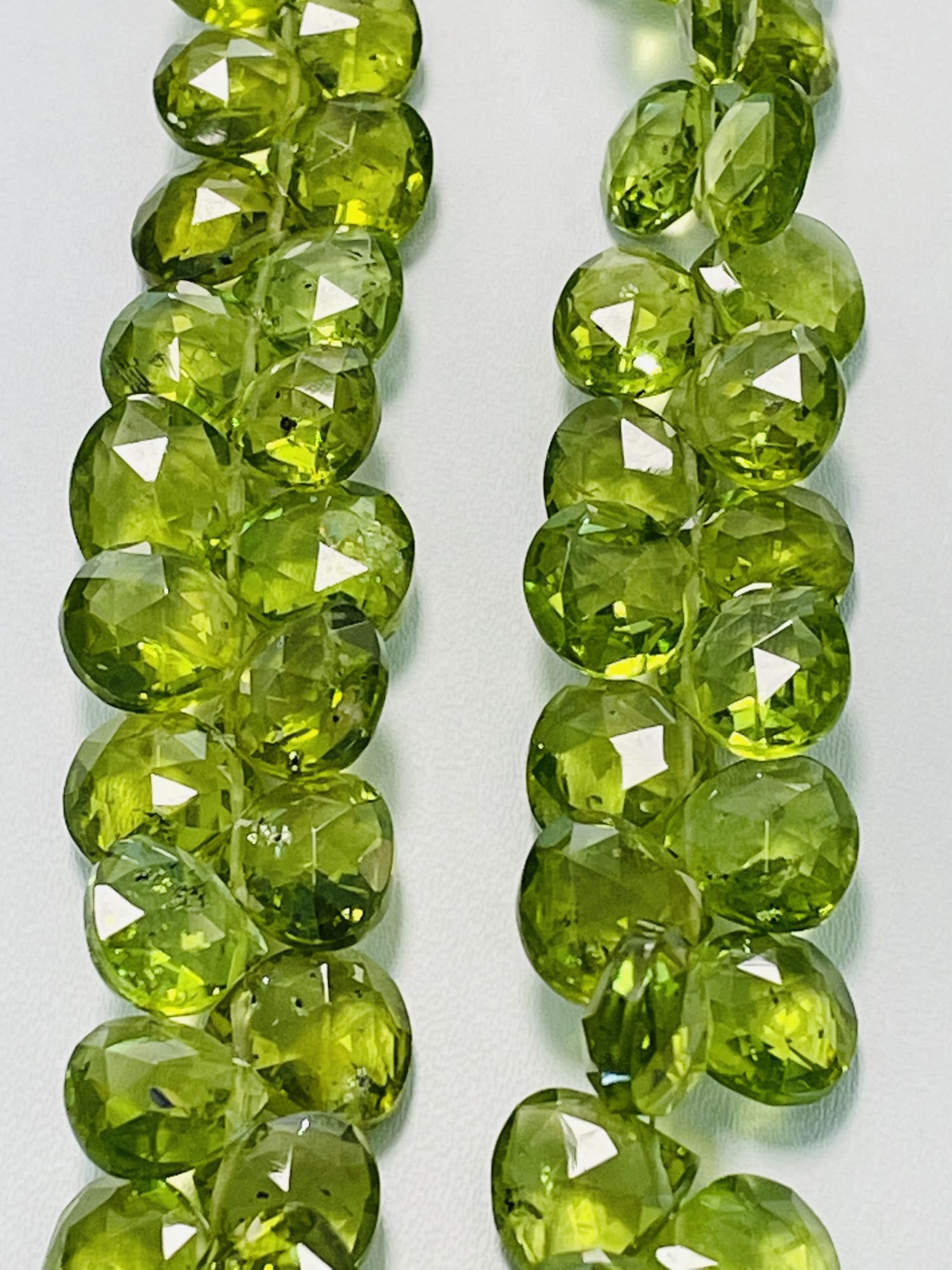 Peridot Heart Faceted