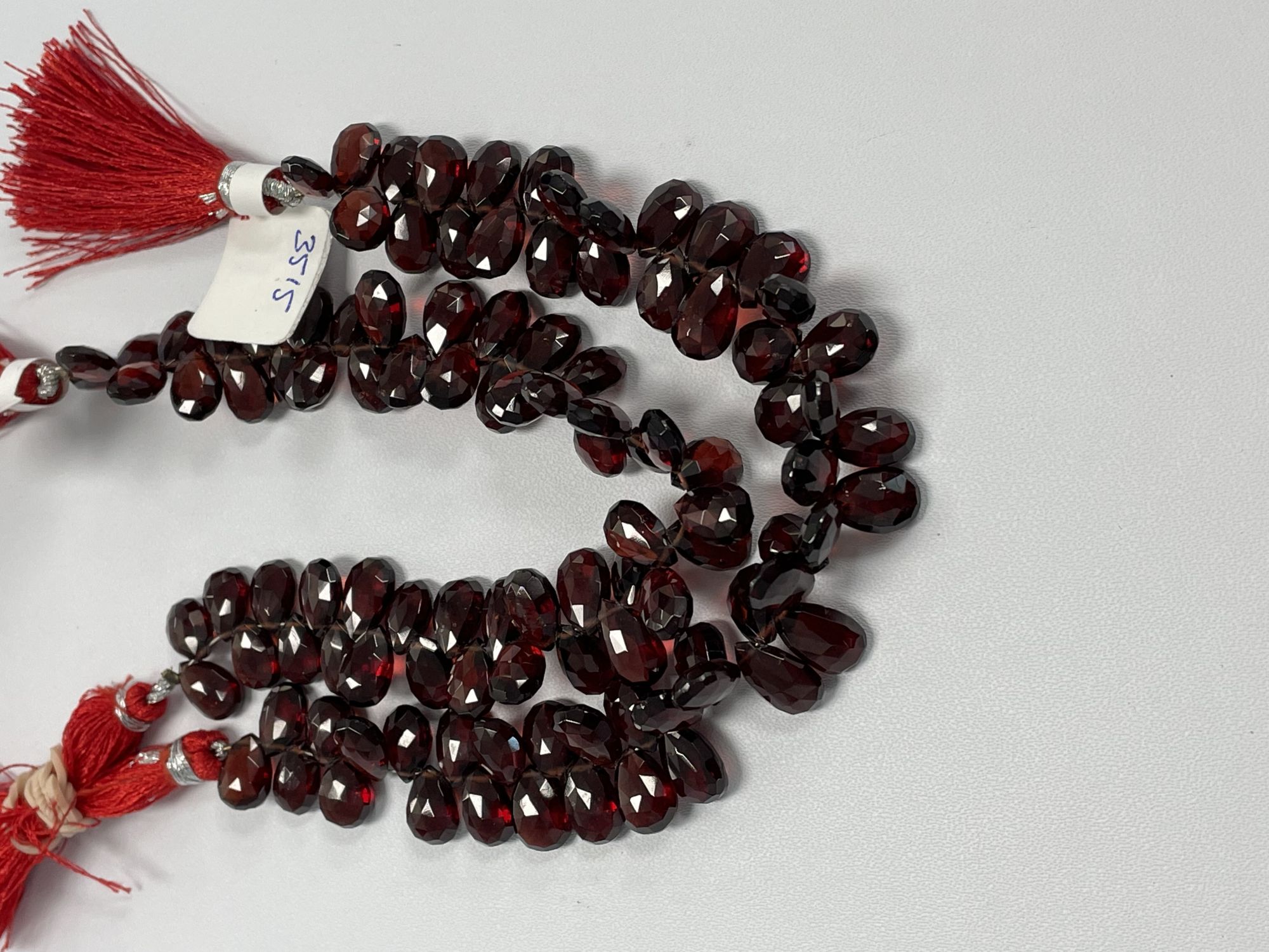 Red Garnet Pear Faceted