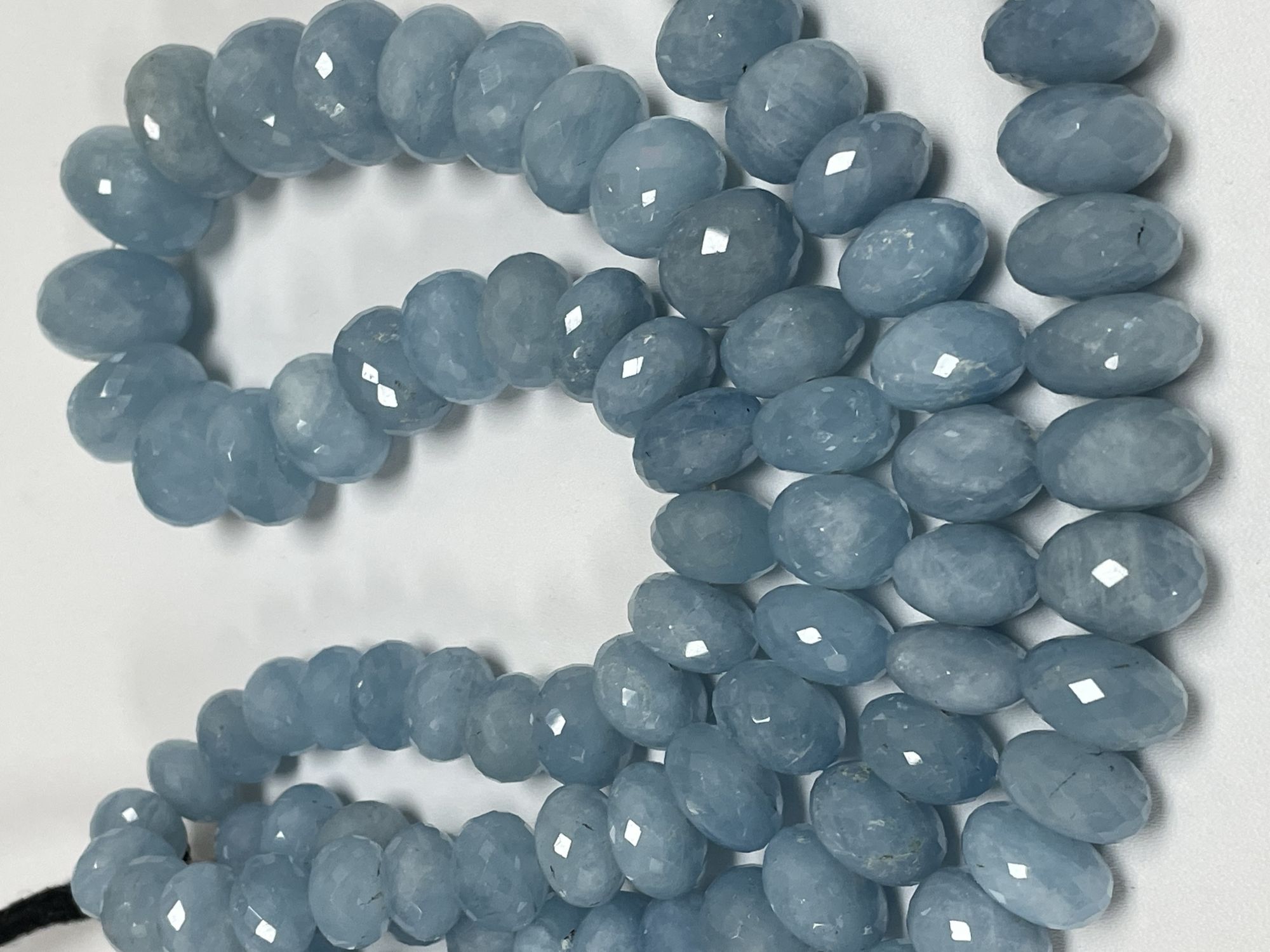 Aquamarine Rondelle Faceted