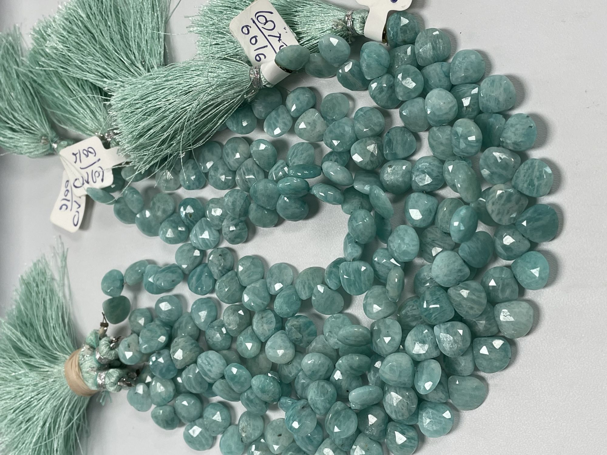 Amazonite Heart Faceted