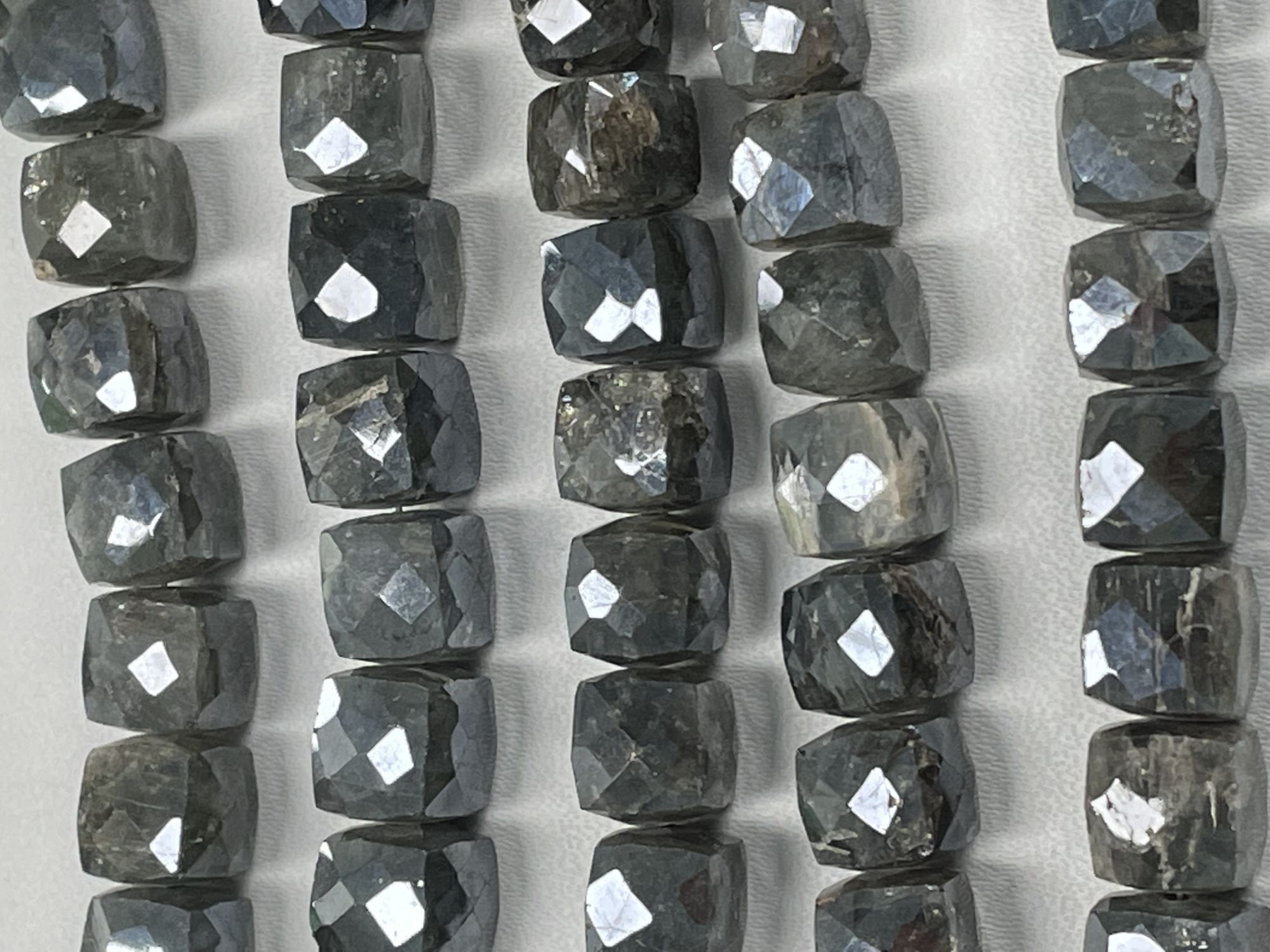 Silverite Cubes Faceted