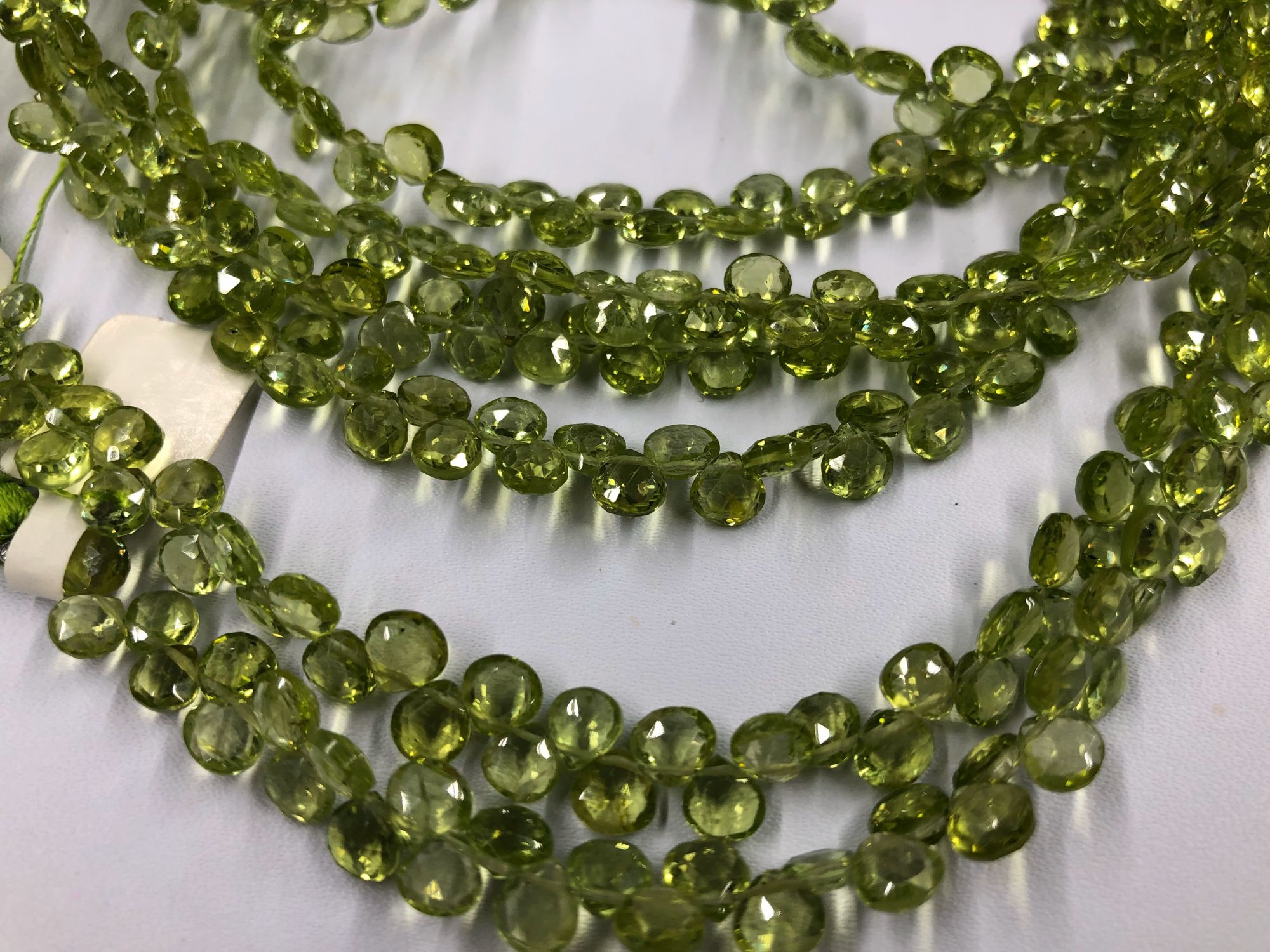 Peridot Heart Faceted