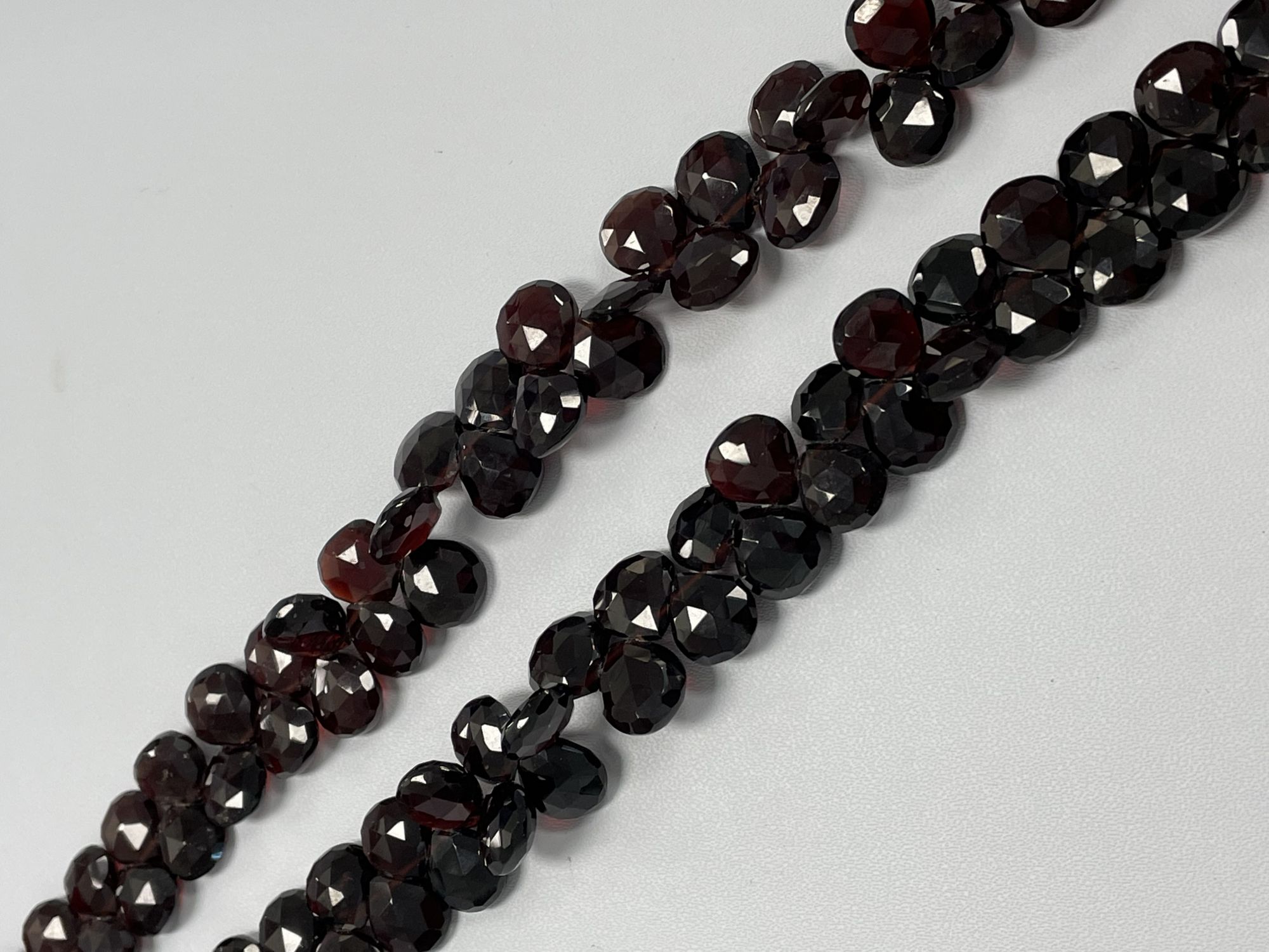 Red Garnet Heart Faceted