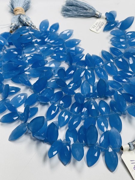 Blue Chalcedony Marquise Faceted