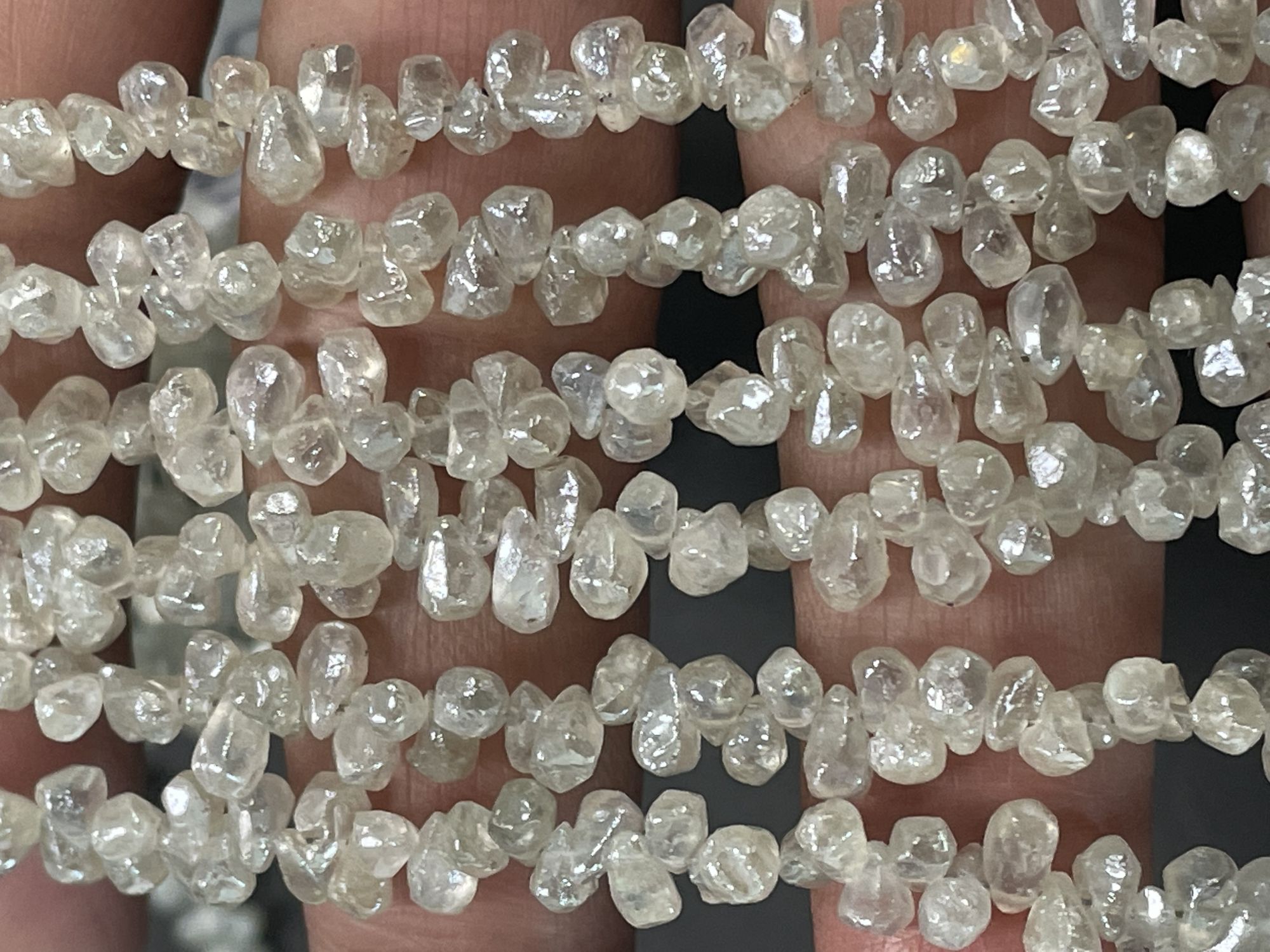 Zircon Drop Organic Cut Faceted