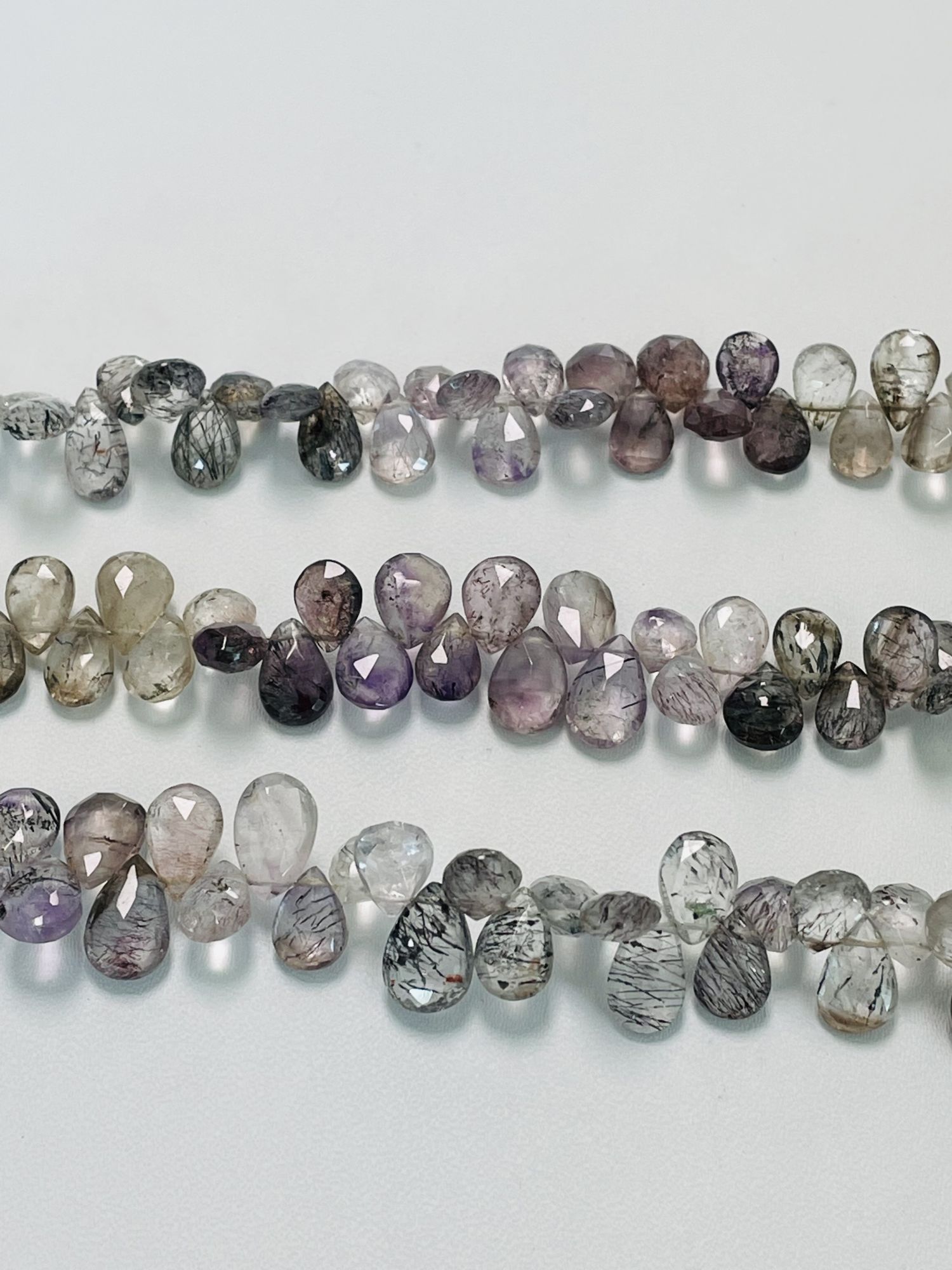 Moss Amethyst Pear Faceted