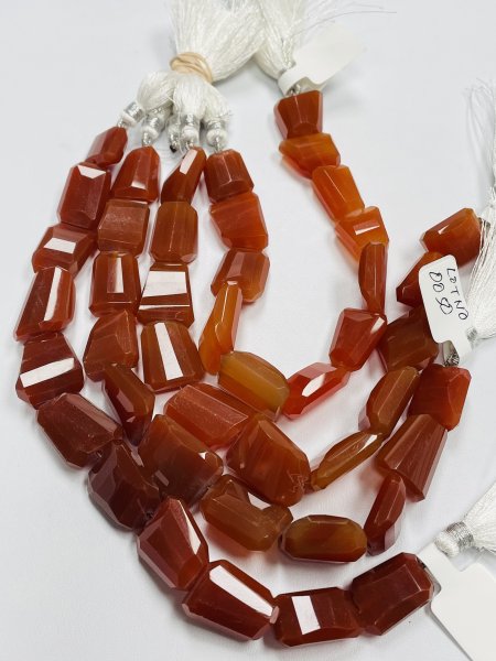 Carnelian Nugget Faceted