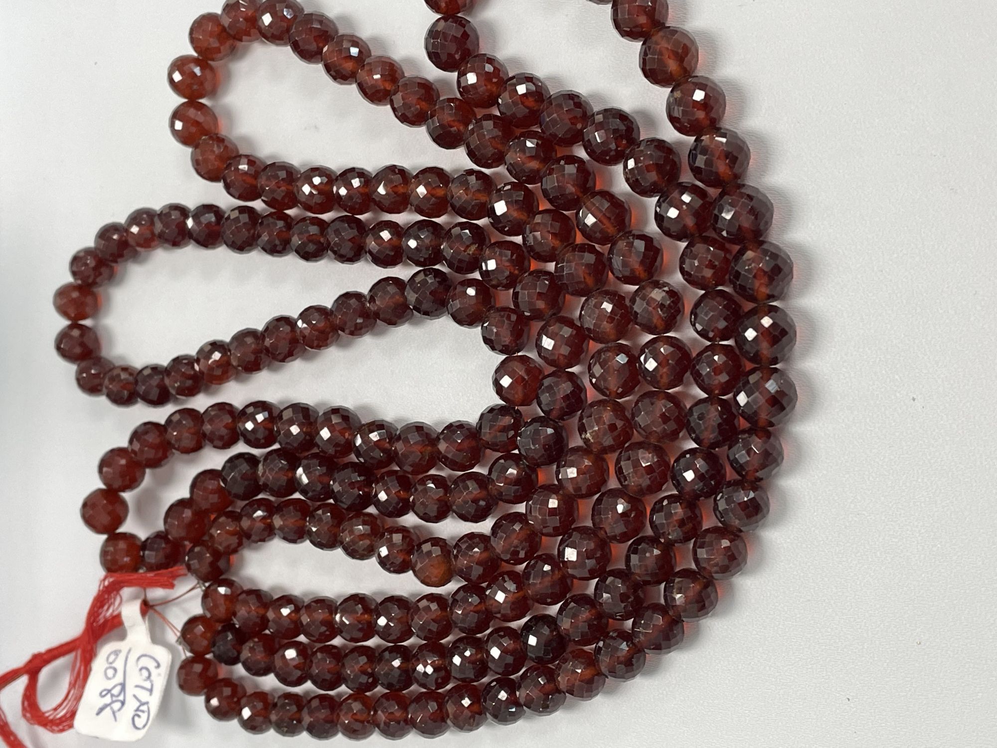 Hessonite Garnet Round Faceted