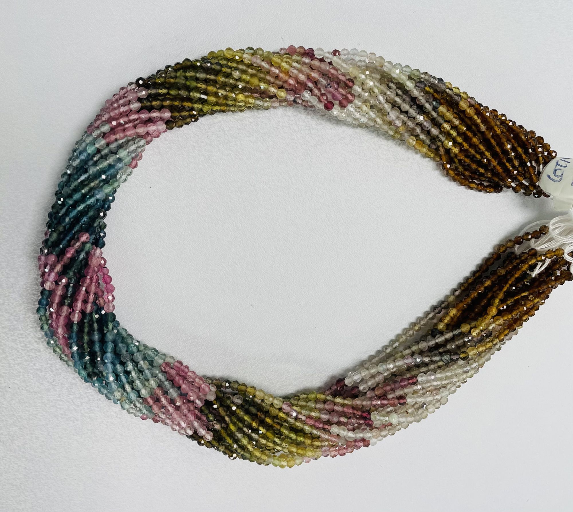 Multi Tourmaline Rondelle Faceted