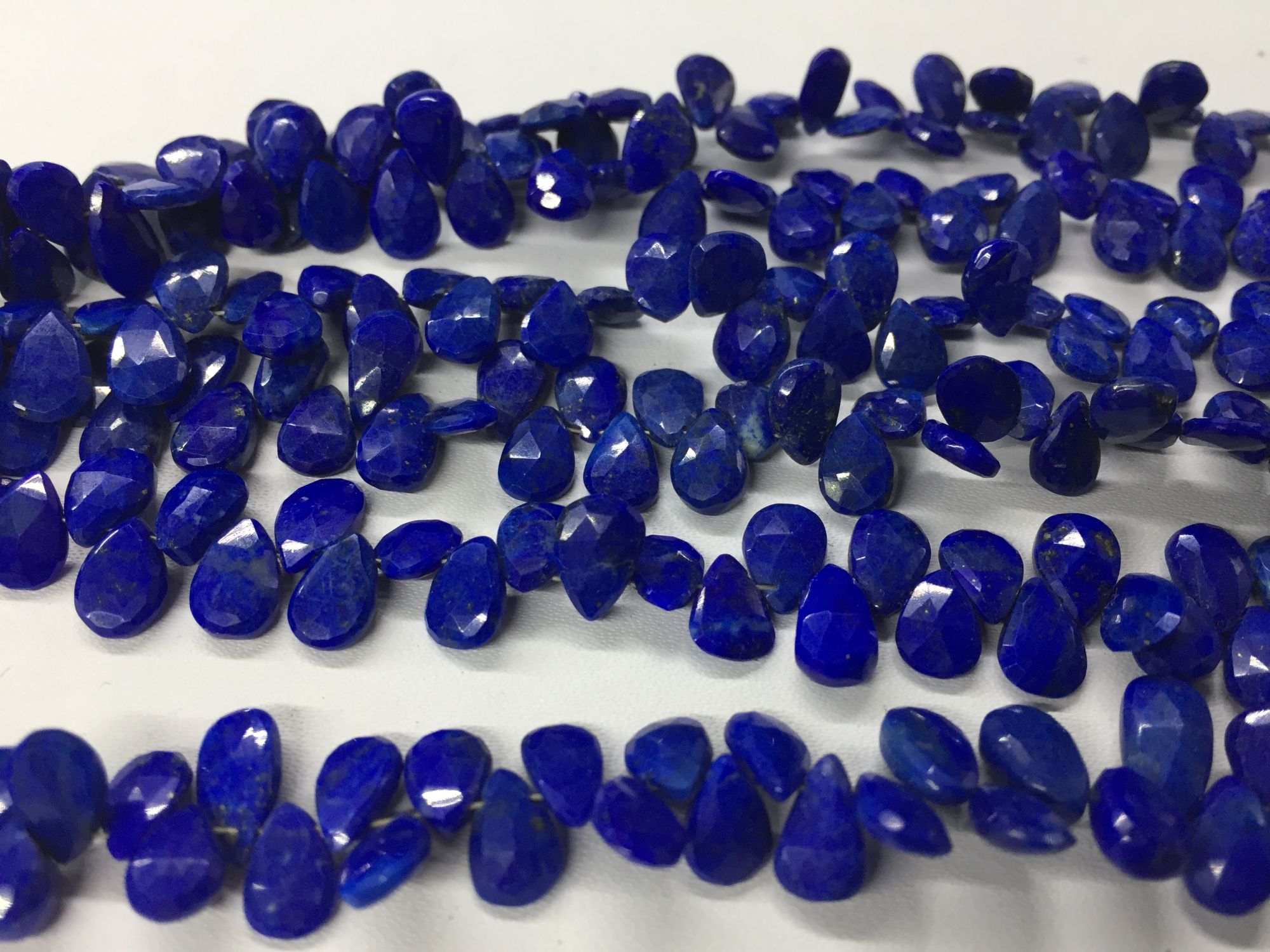 Lapis Pear Faceted