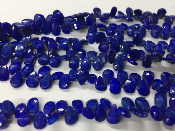 Lapis Pear Faceted