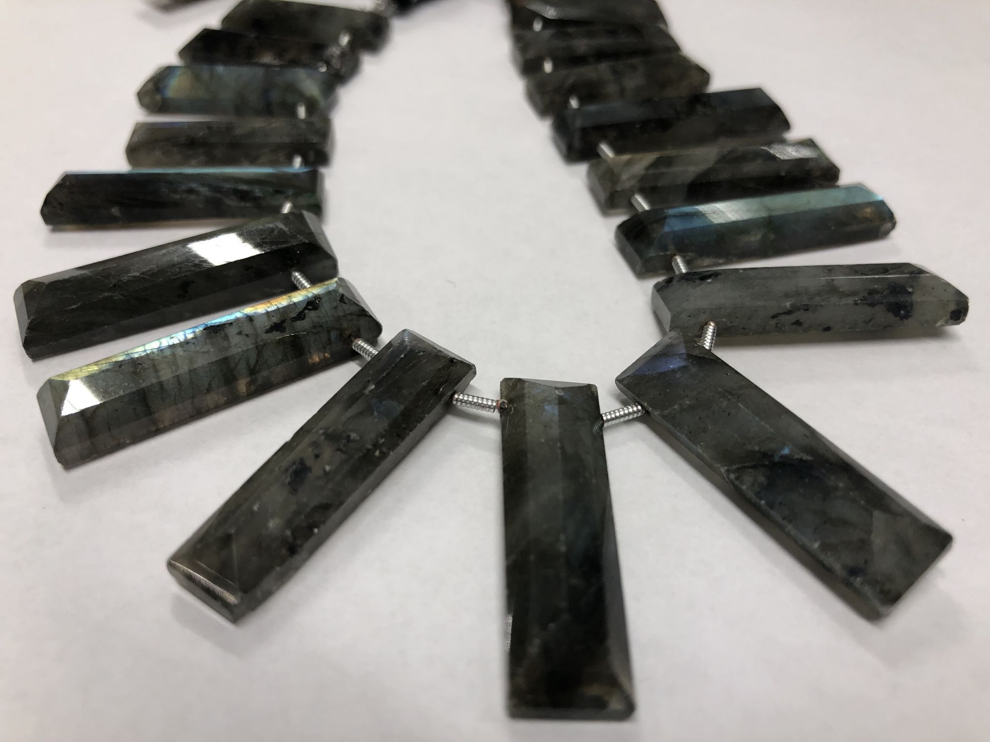 Labradorite Rectangles Faceted