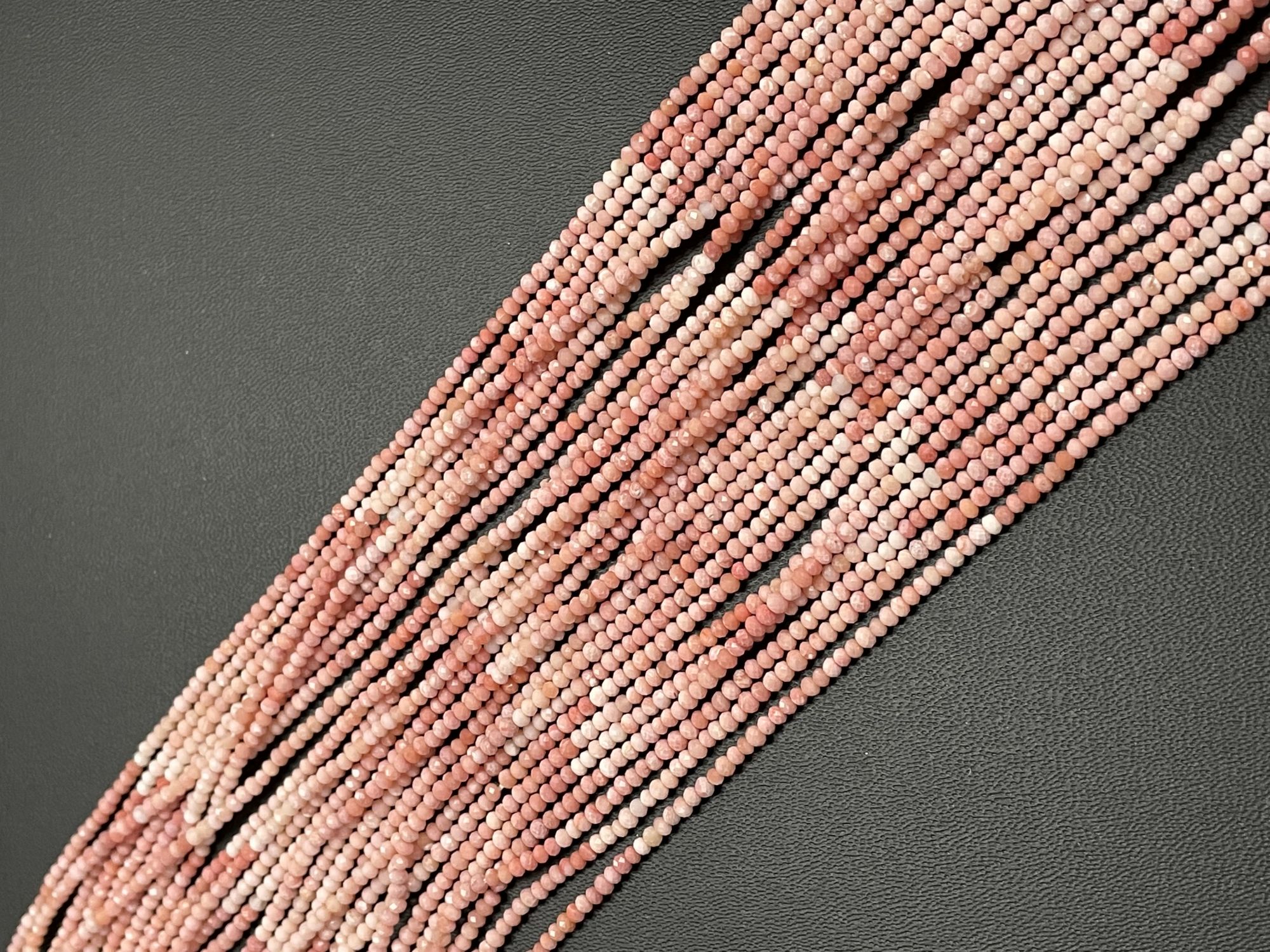 Shaded Opal Rondelle Faceted