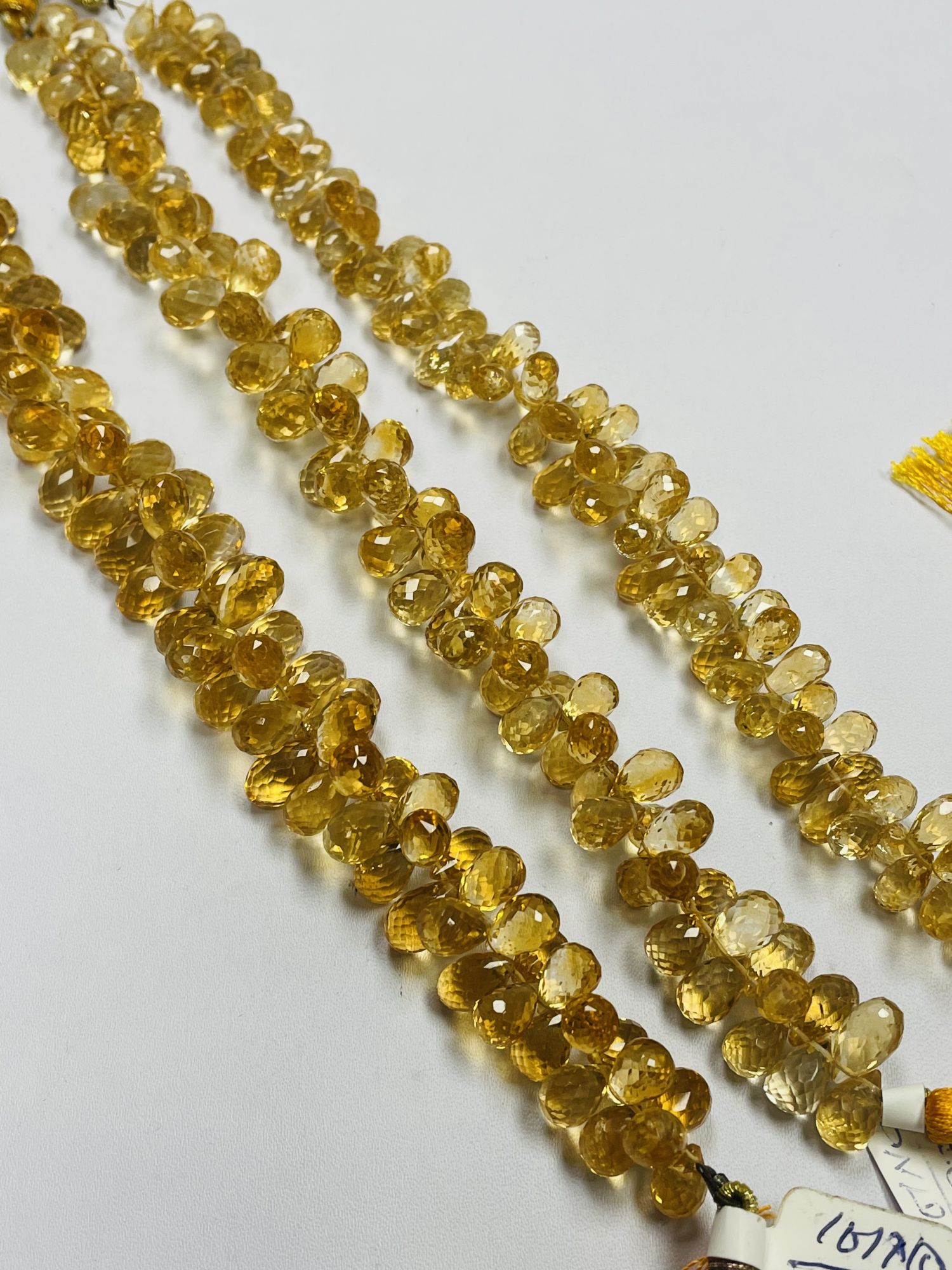 Citrine Drop Faceted