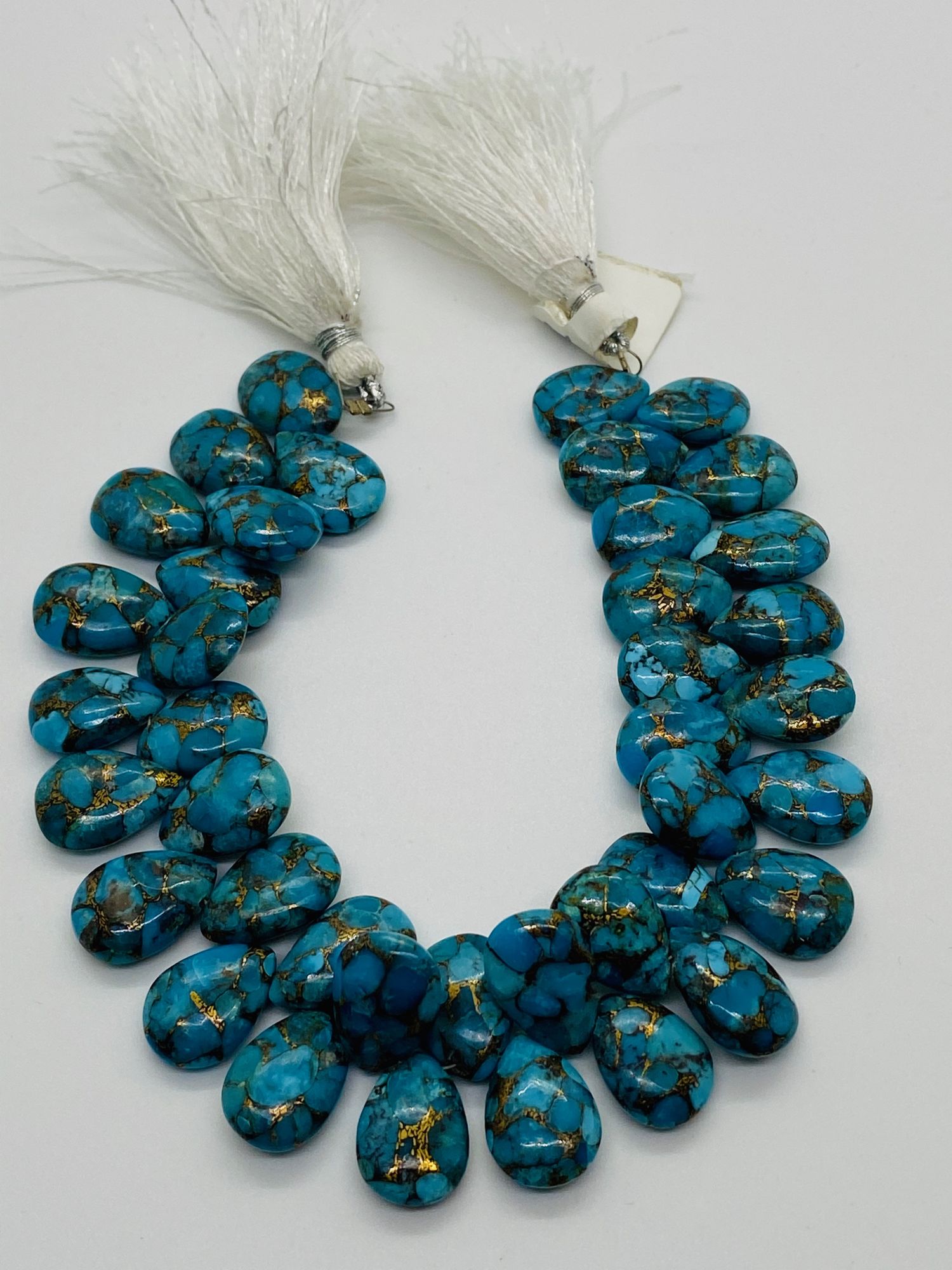 Turquoise Pears with Copper Infused