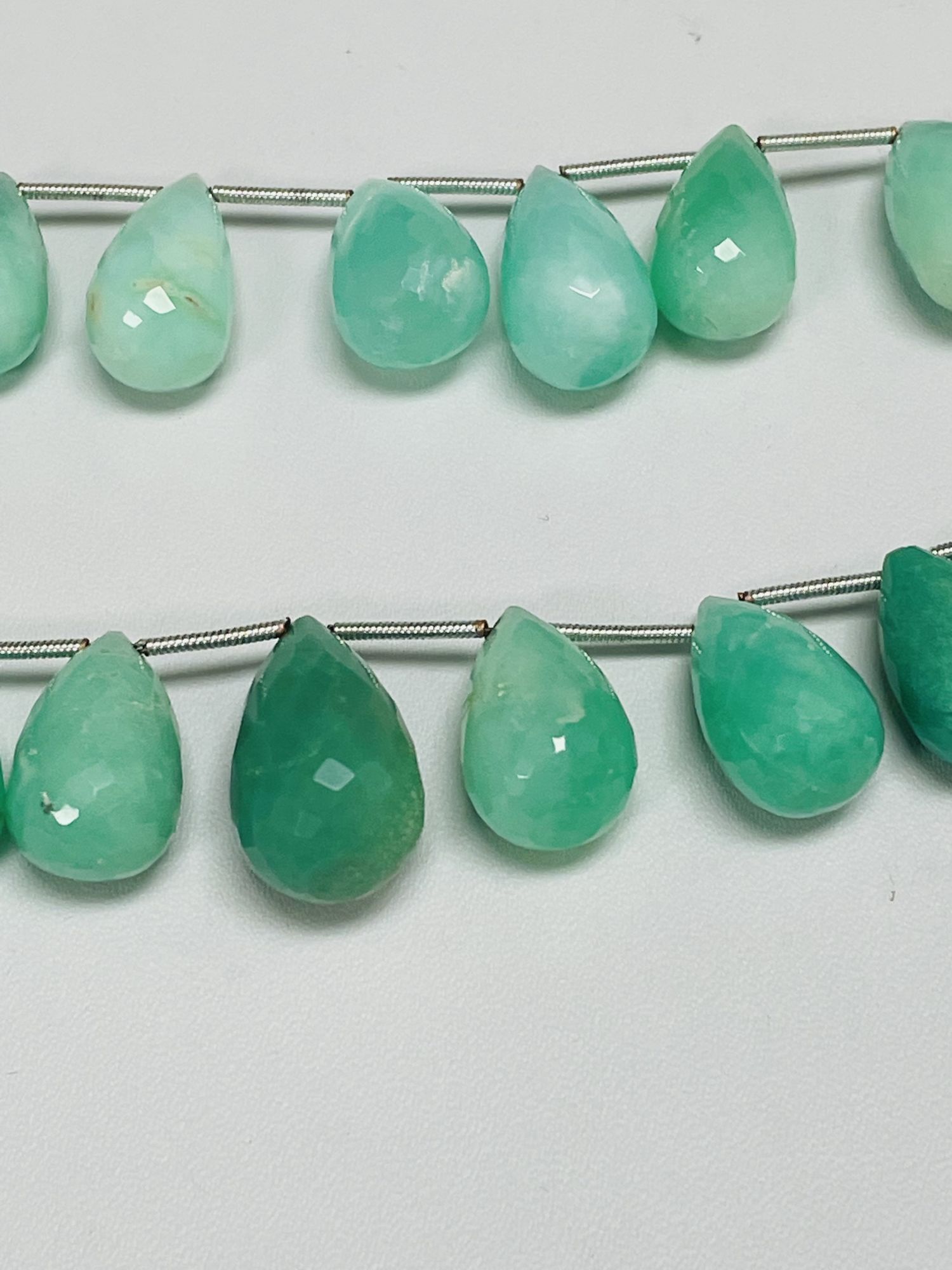 Chrysoprase Drop Faceted
