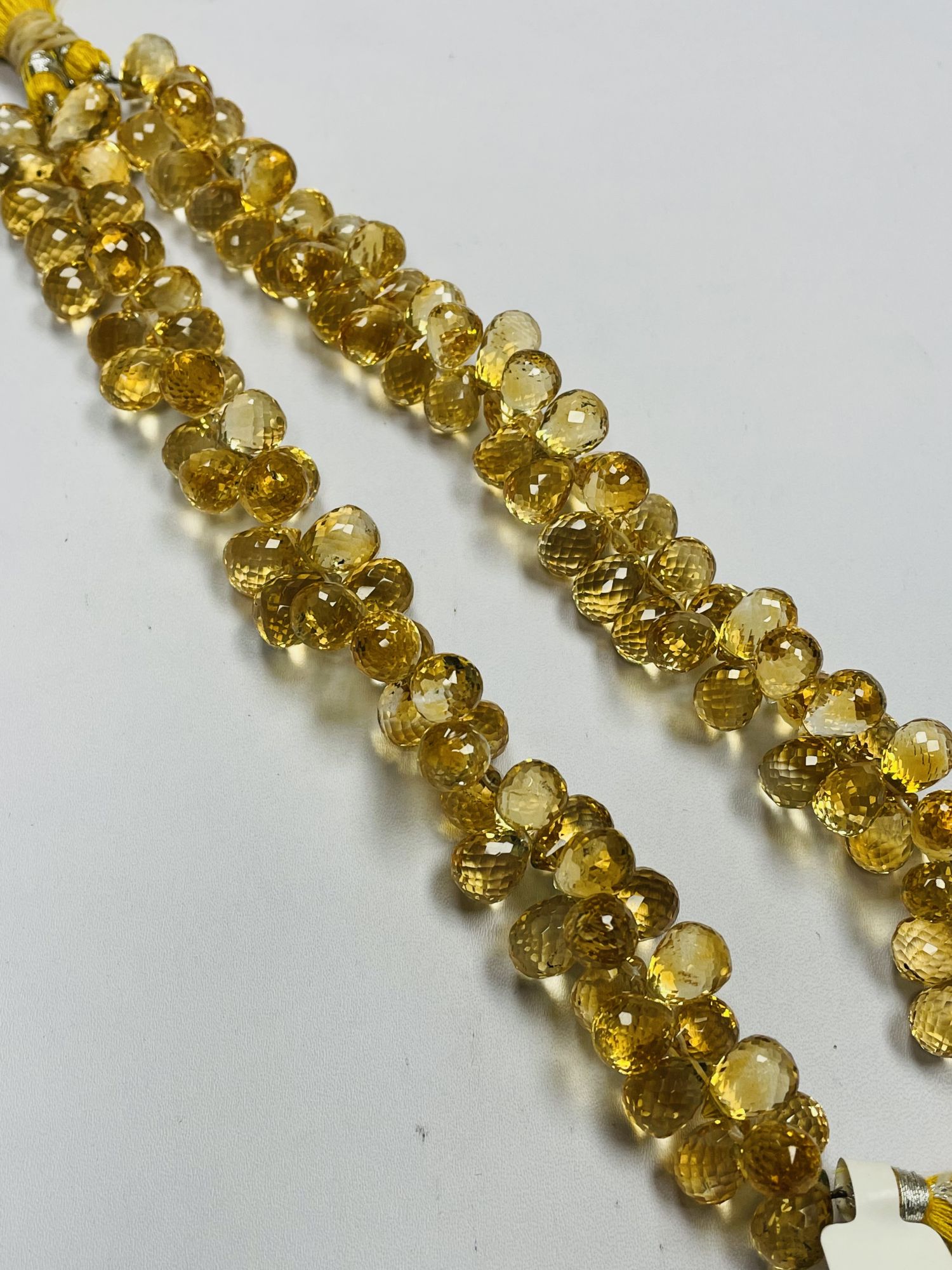 Citrine Drop Faceted