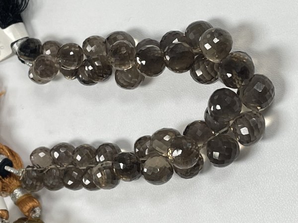 Smoky Quartz Onion Faceted