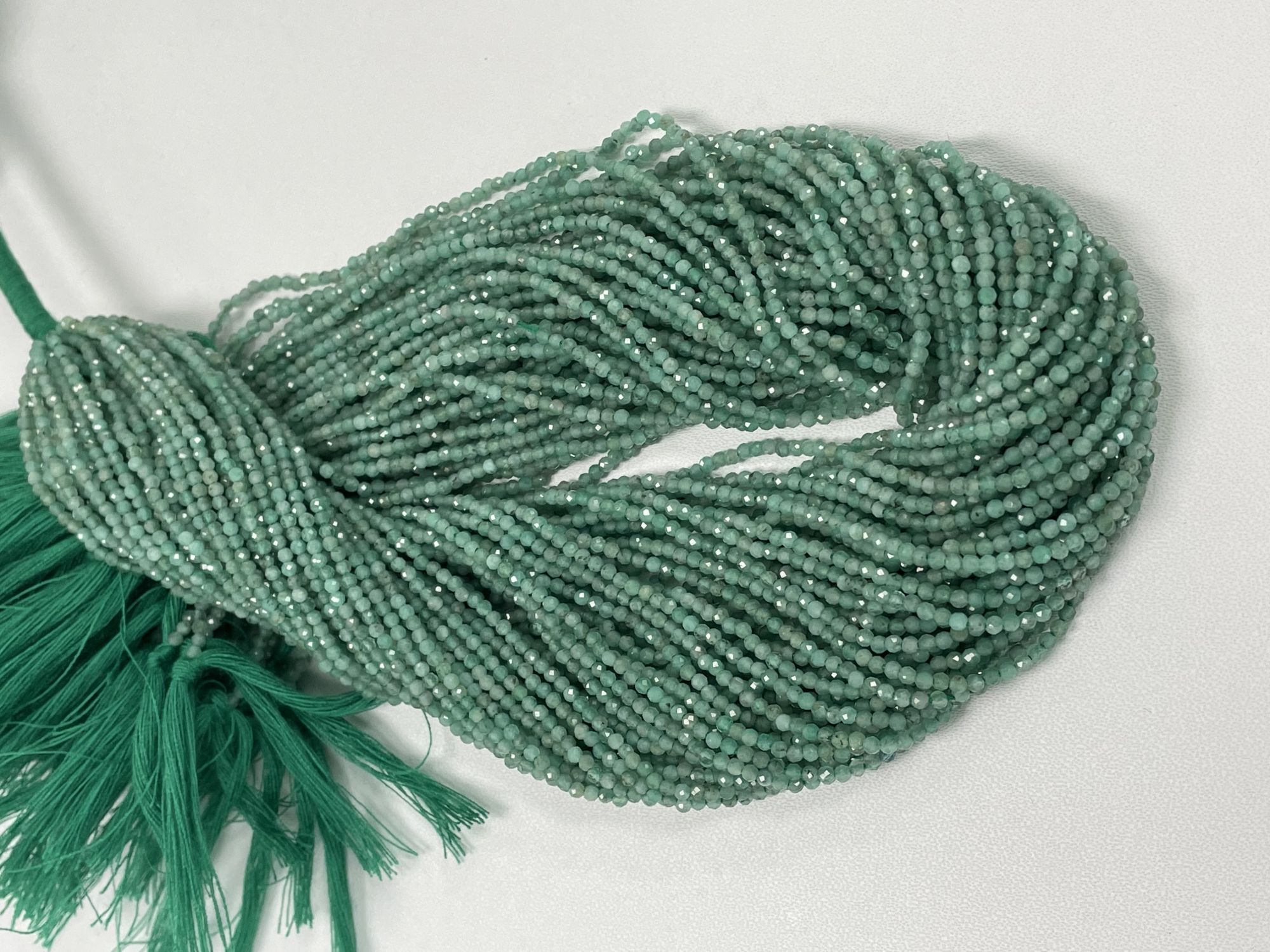 Emerald Rondelle Faceted