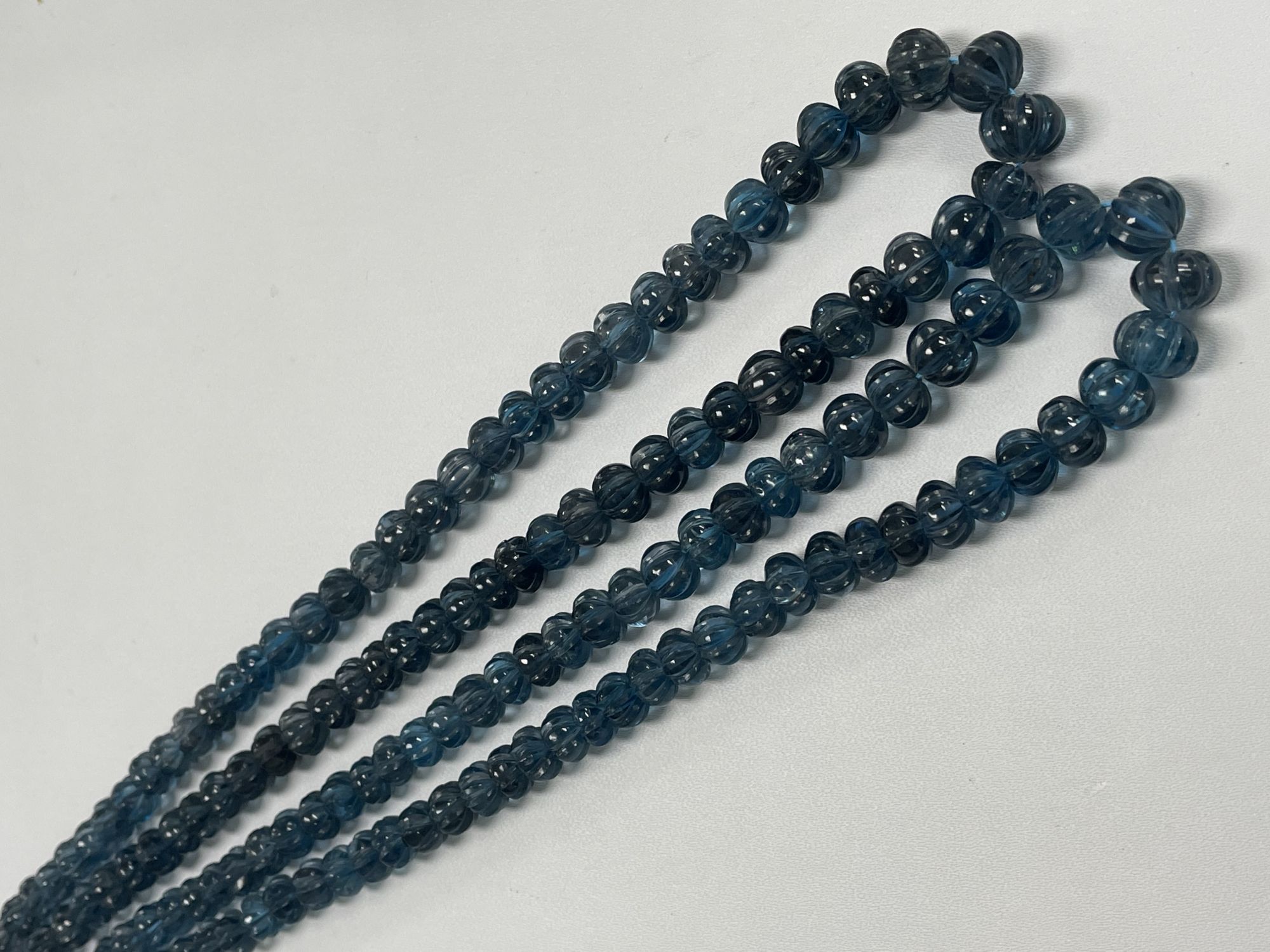 London Blue Topaz Pumpkin Faceted
