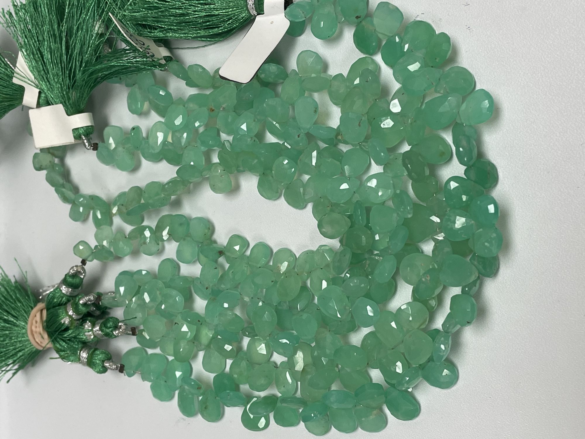 Chrysoprase Pear Faceted