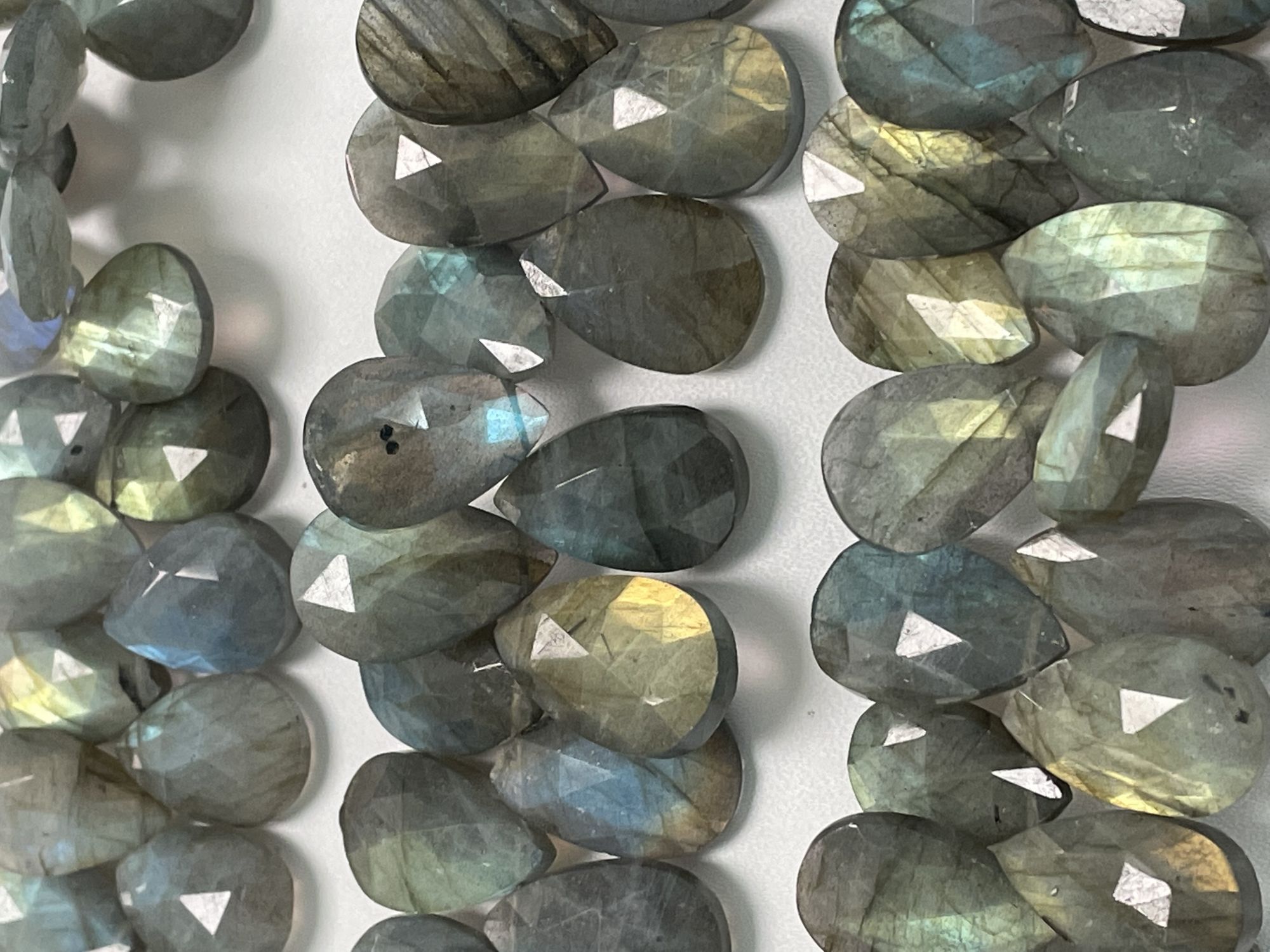 Labradorite Pear Faceted