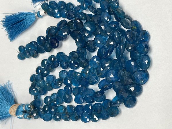 Blue Apatite Heart Faceted