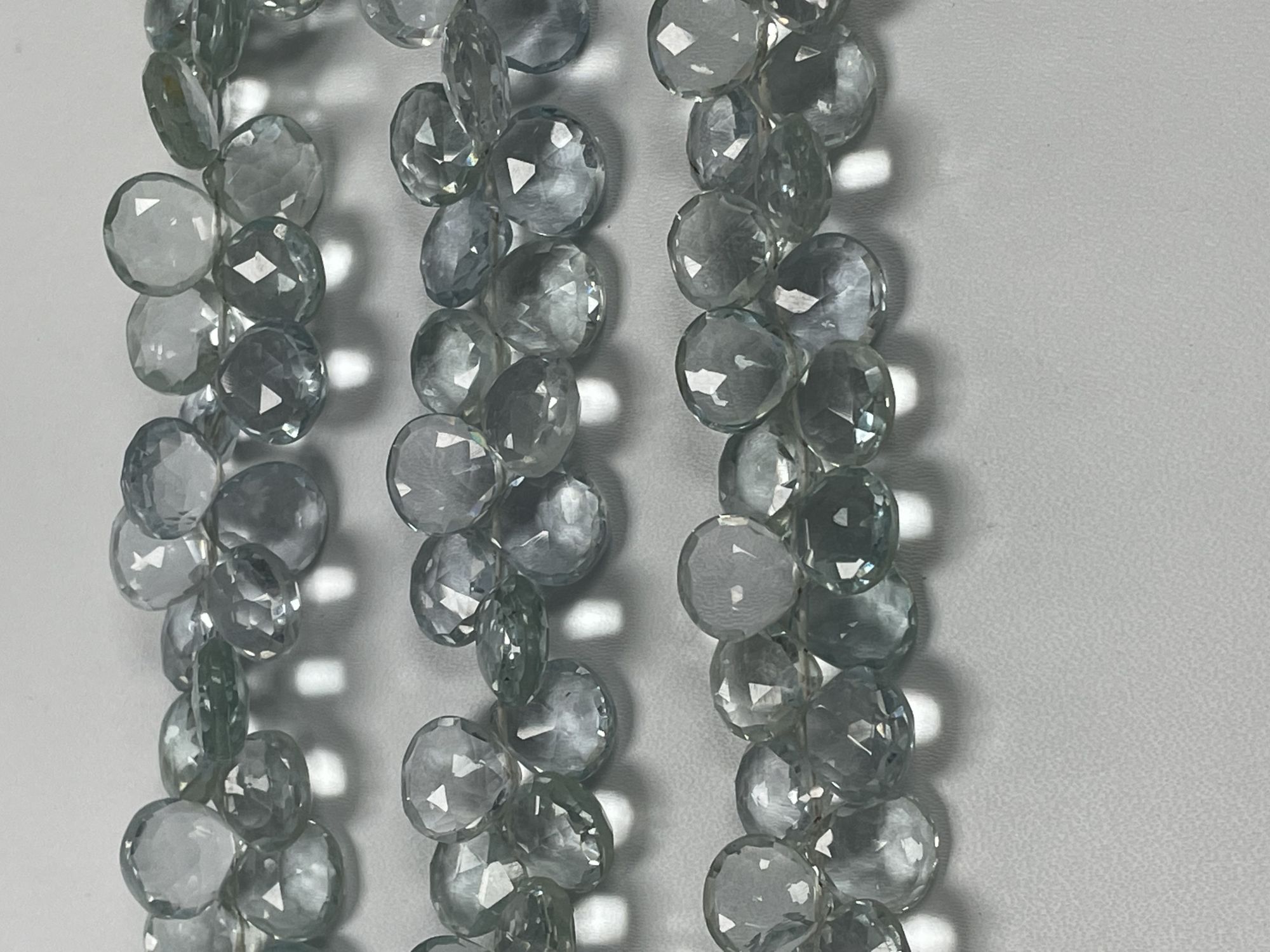 Aquamarine Hydro Quartz Heart Faceted