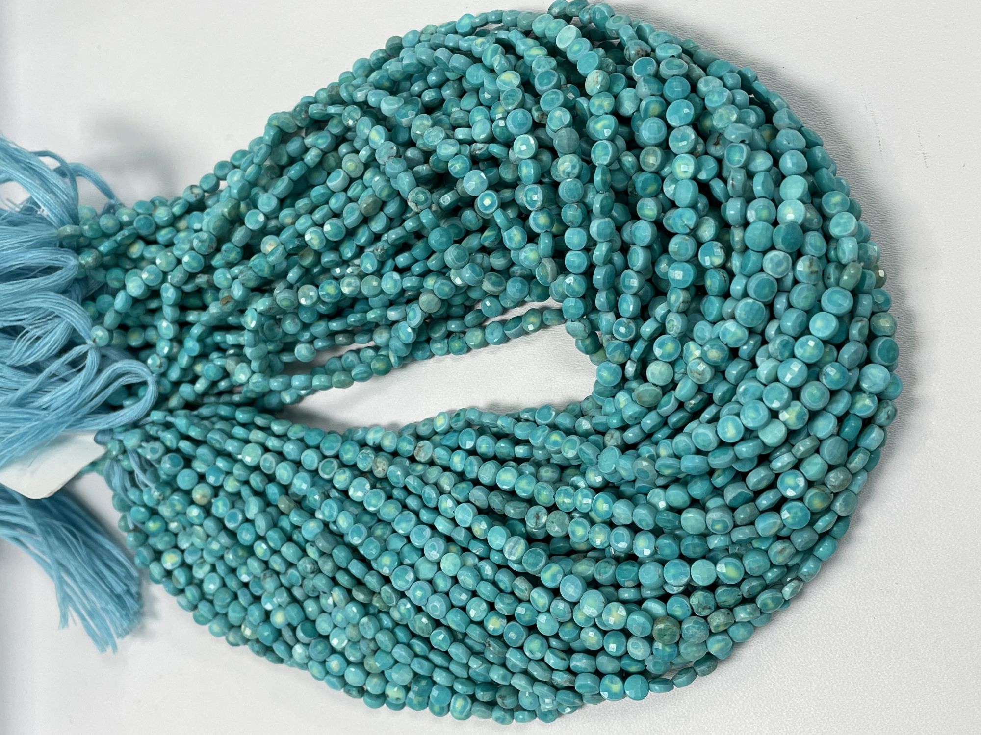 Turquoise Coin Faceted