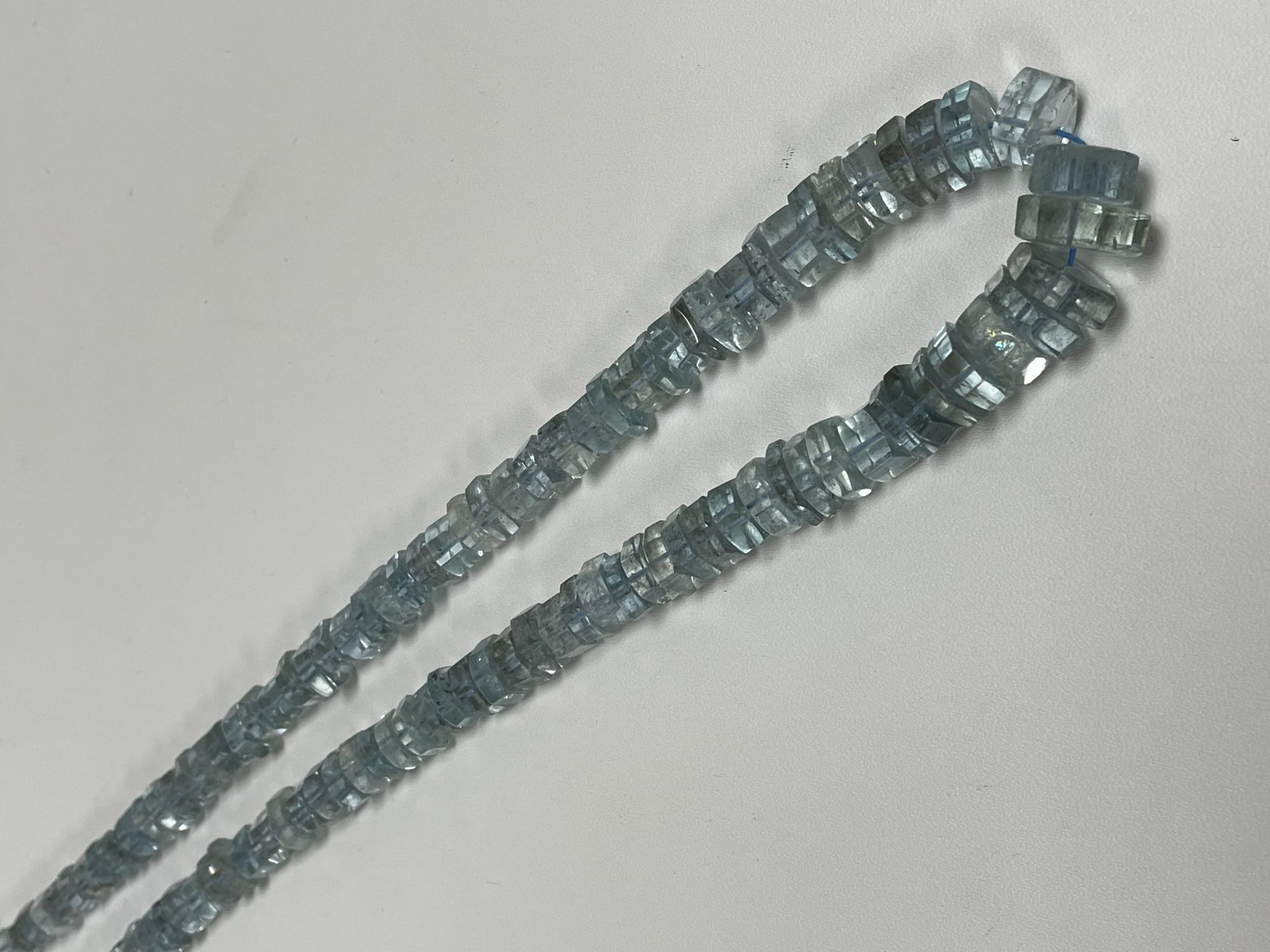 Copper Aquamarine Bolt Faceted