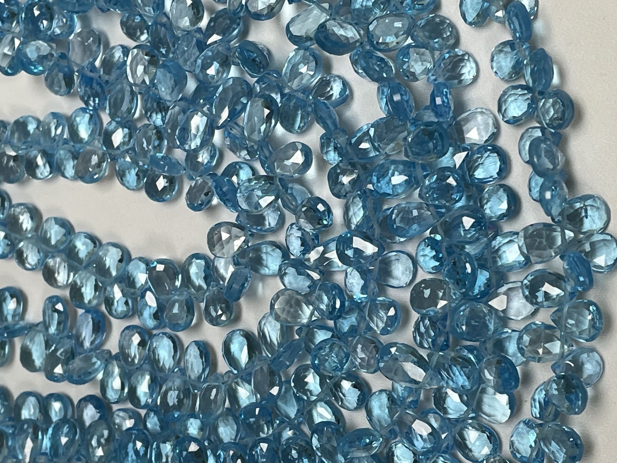 Swiss Blue Topaz Pear Faceted