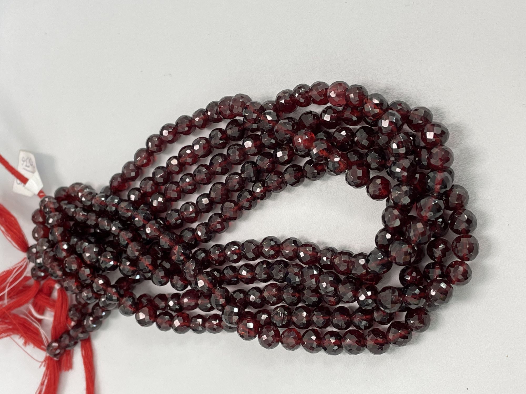 Red Garnet Round Faceted